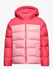 PUMA - Colourblock Polyball Hooded Jacket - insulated jackets - peach smoothie - 0