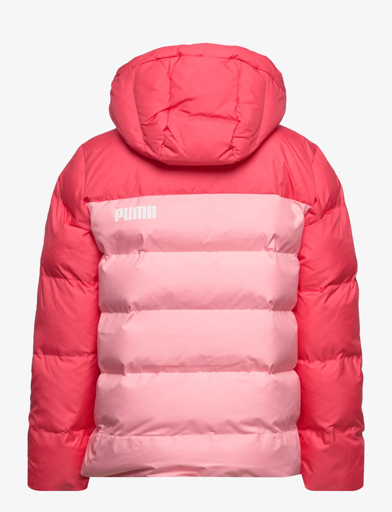 PUMA - Colourblock Polyball Hooded Jacket - insulated jackets - peach smoothie - 1