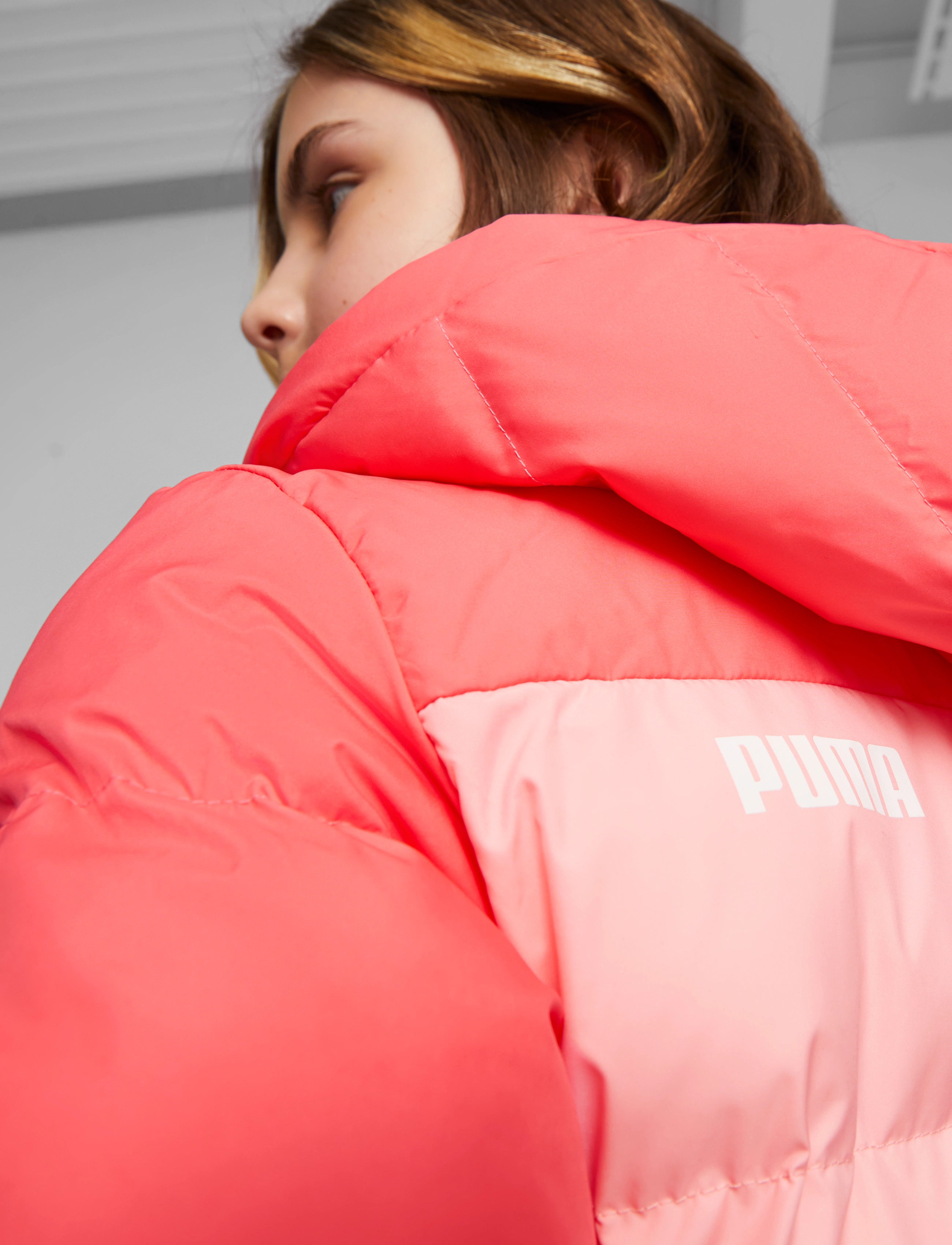 PUMA - Colourblock Polyball Hooded Jacket - peach smoothie - 3