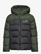 Colourblock Polyball Hooded Jacket - PUMA BLACK-MYRTLE