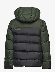PUMA - Colourblock Polyball Hooded Jacket - pūkinės striukės - puma black-myrtle - 1