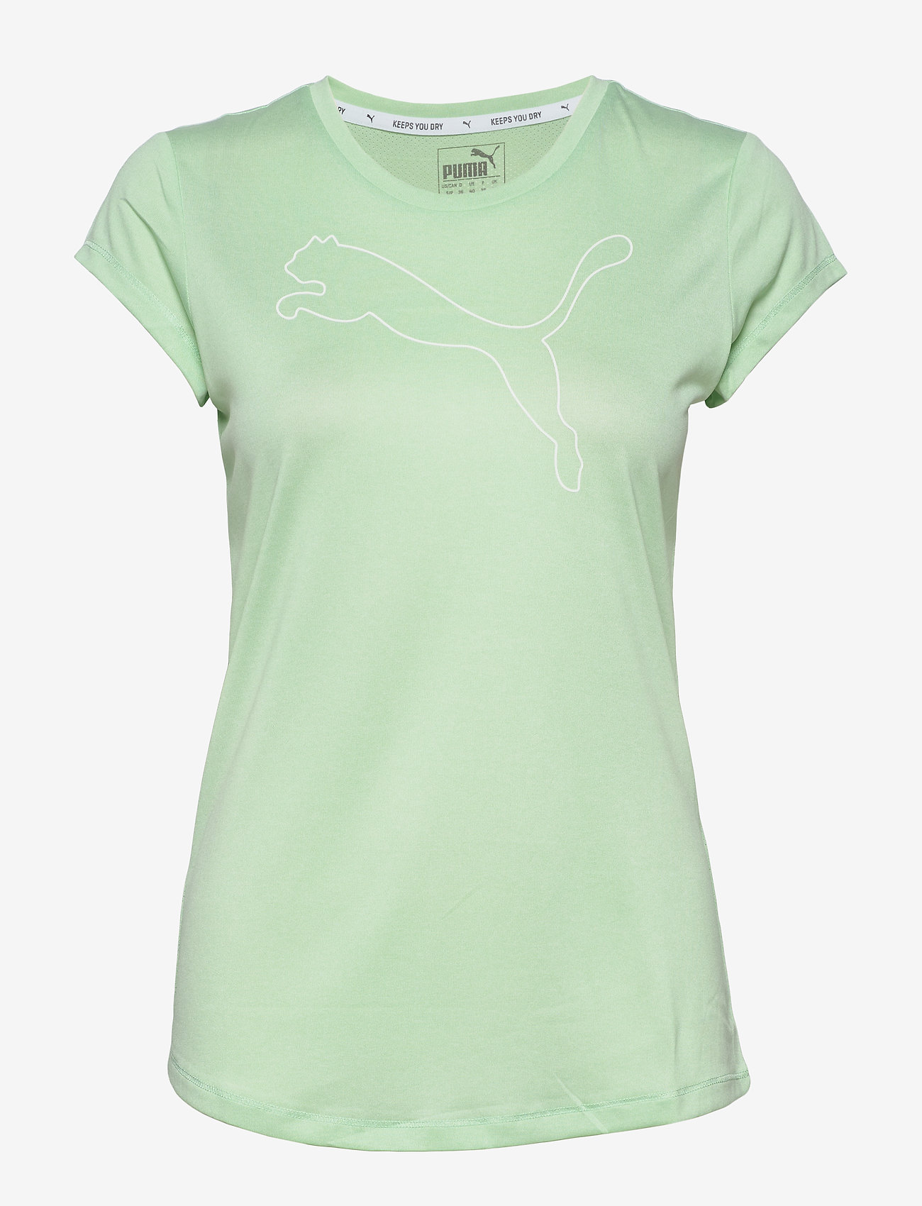 PUMA - Active Logo Heather Tee - mist green heather - 0