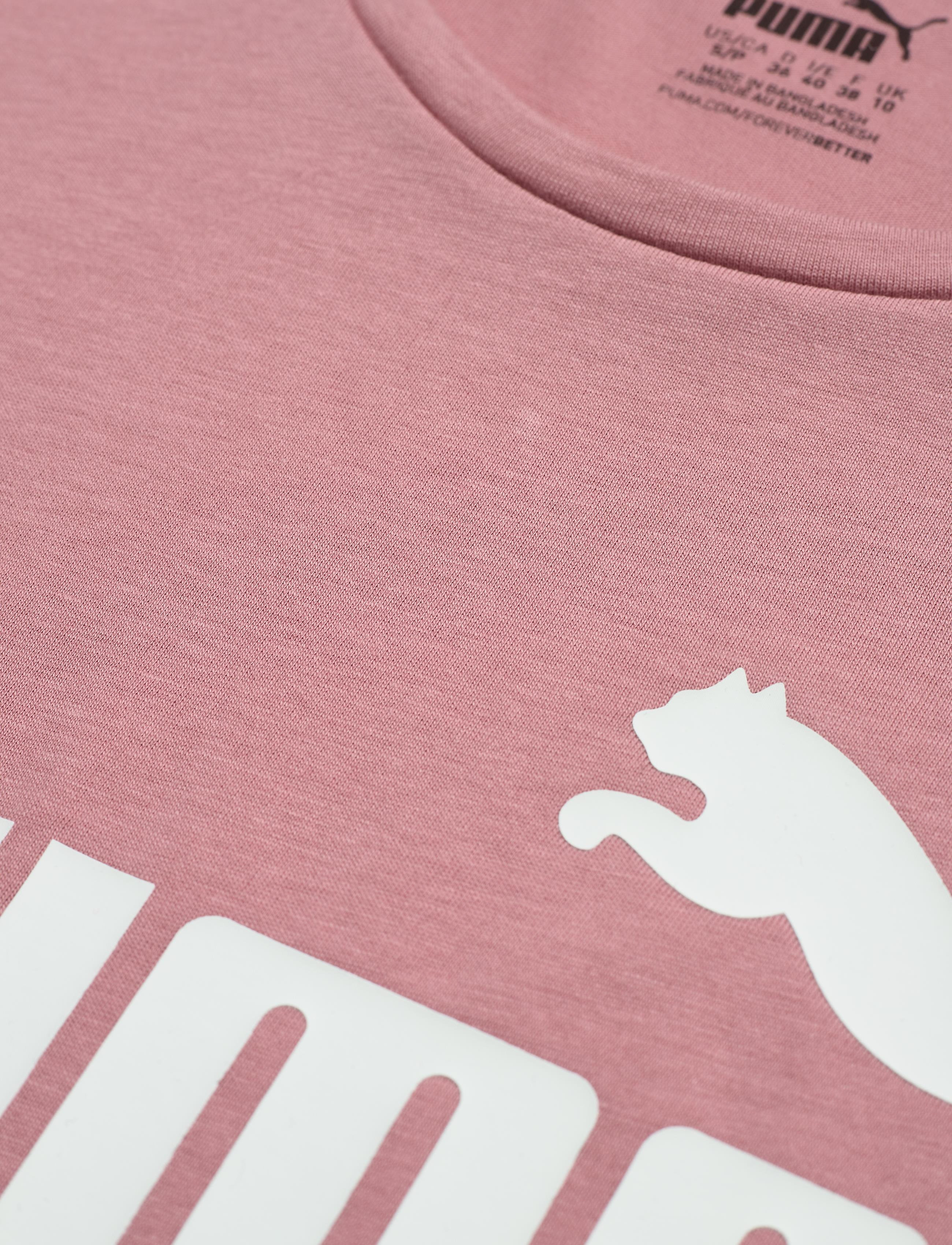 PUMA - ESS Logo Tee - foxglove - 2