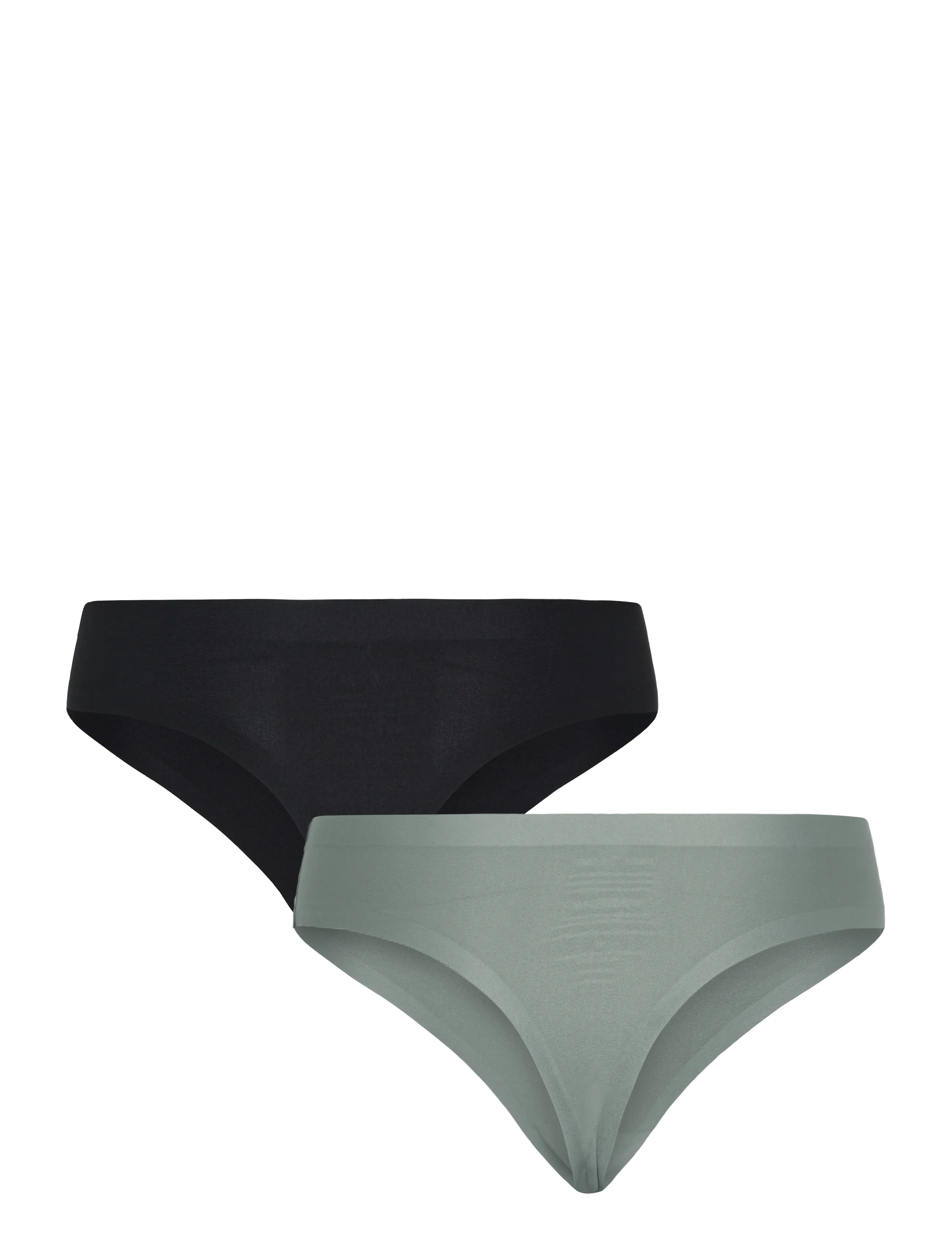 Pure lime - Invisible Microfiber Thong 2 Pack - lowest prices - dusty seagreen/black - 1