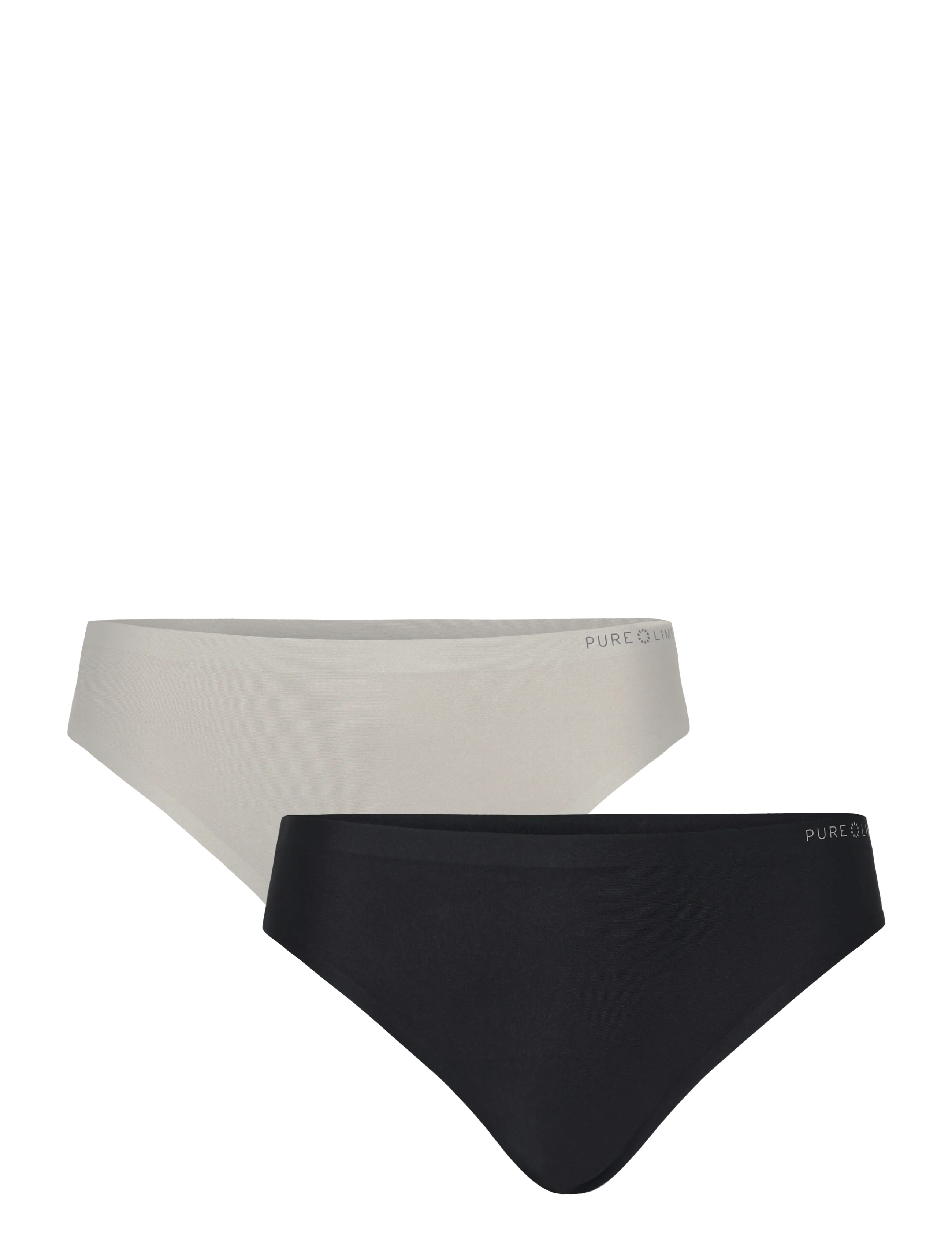 Pure lime Invisible Microfiber Thong 2 Pack, Damen, Unsichtbarer String, Beige, Gr: XXL