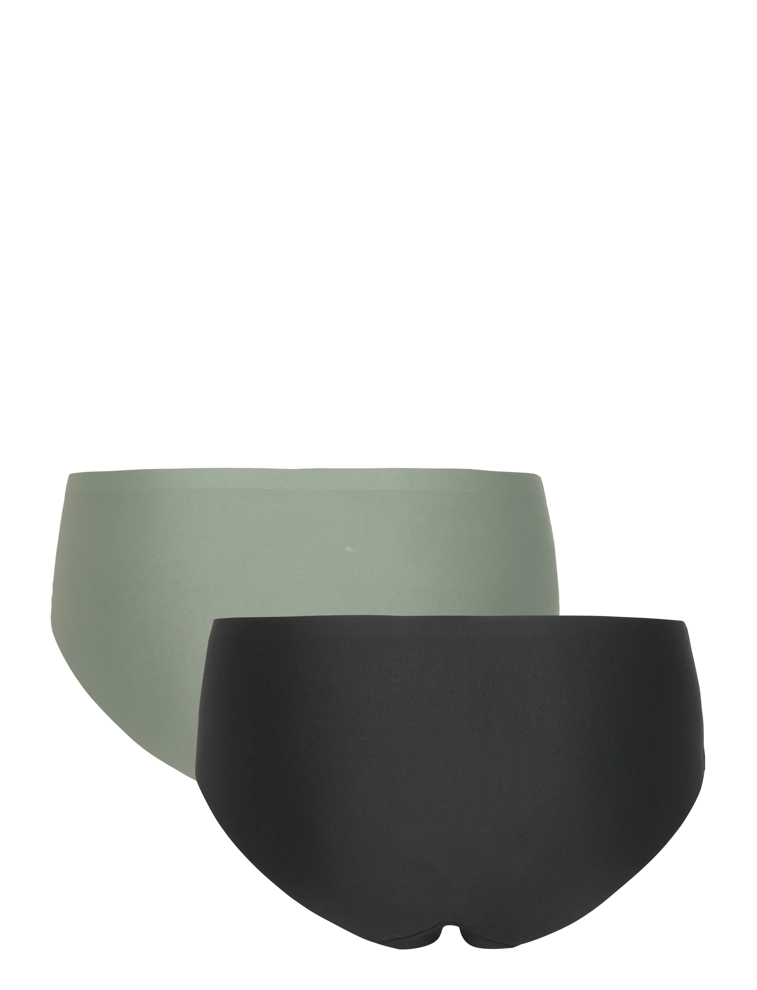 Pure lime - Invisible Microfiber Hipster 2 Pack - seamless trosor - dusty seagreen/black - 1