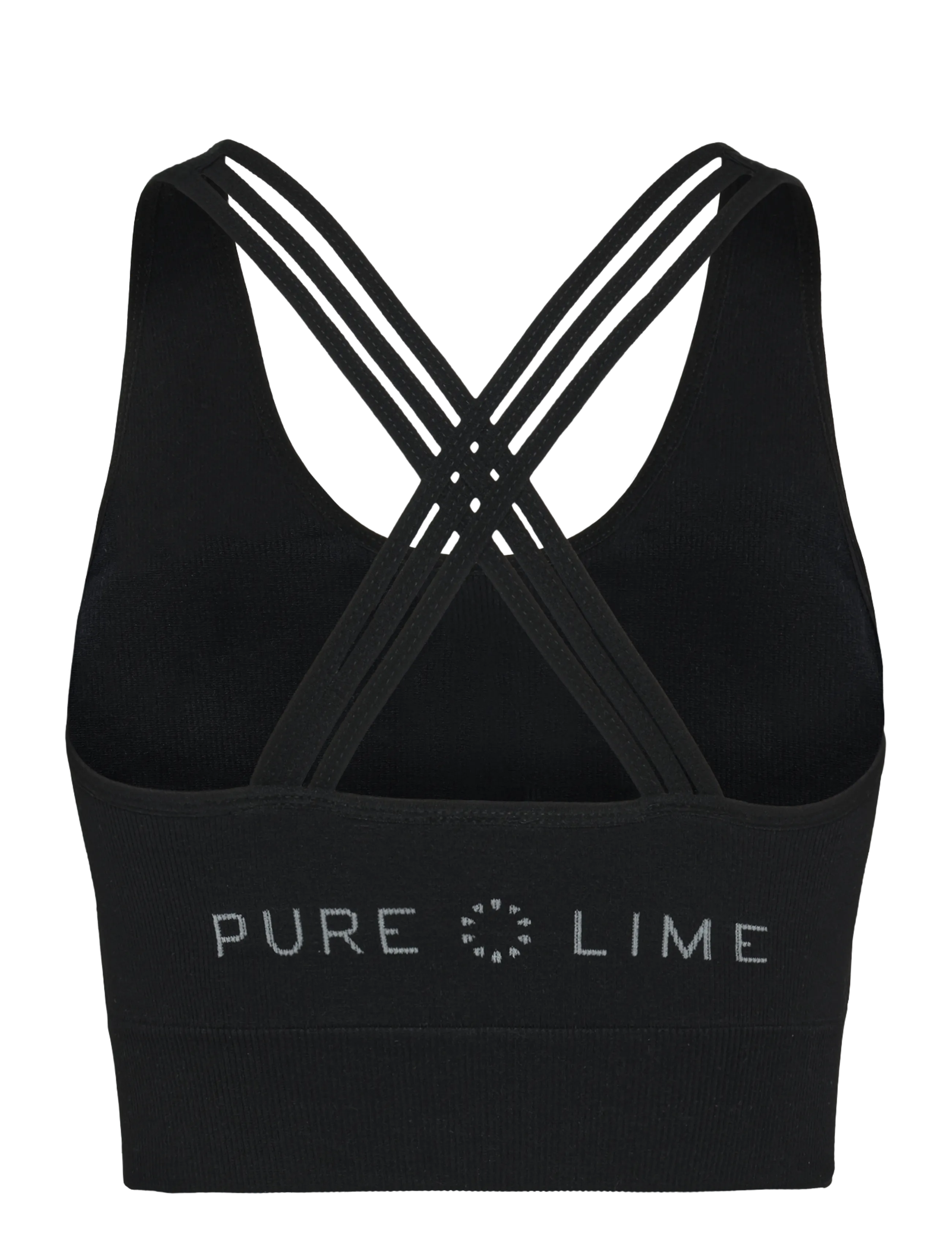 Pure lime - Seamless Rib Top - laveste priser - black - 1