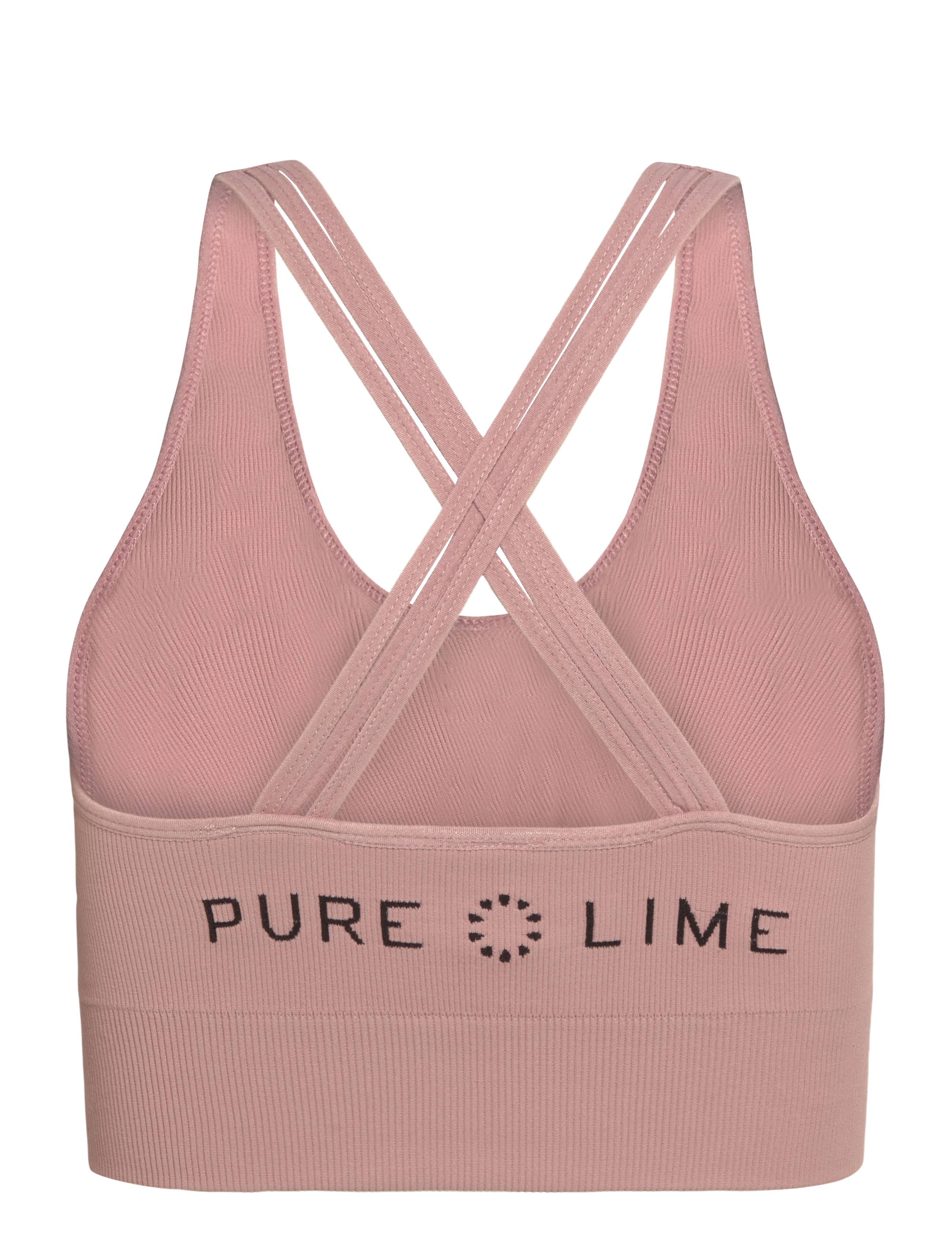 Pure lime - Seamless Rib Top - laveste priser - dusty rose - 1