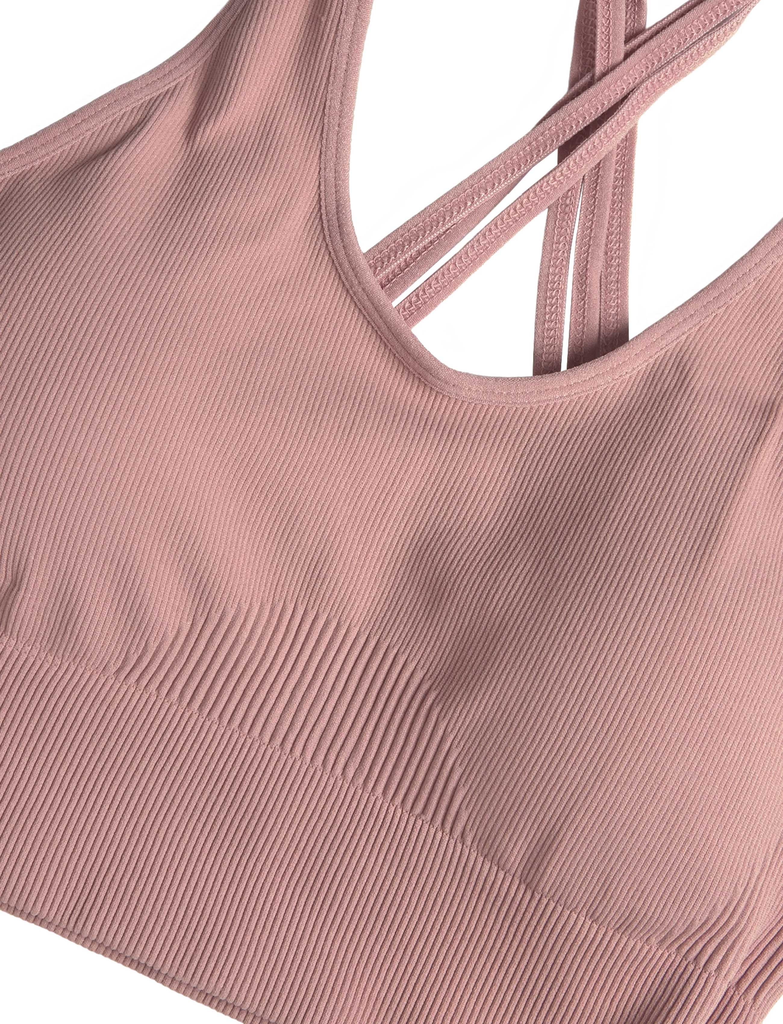 Pure lime - Seamless Rib Top - laveste priser - dusty rose - 2