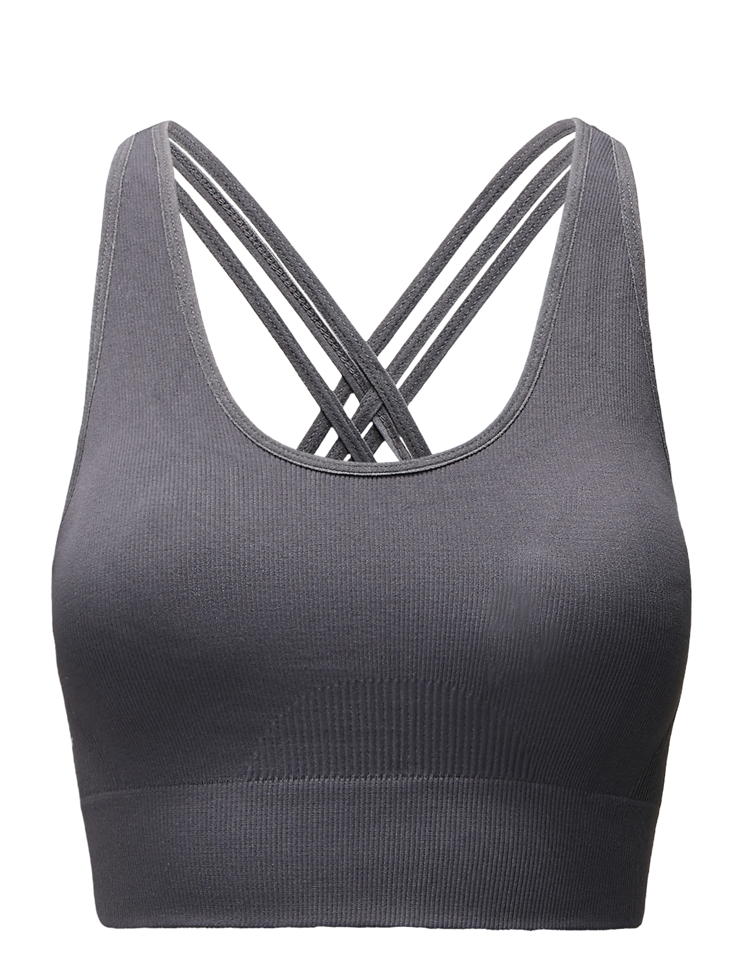 Pure lime Seamless Rib Top - Pure lime - VOLCANIC GLASS / grey