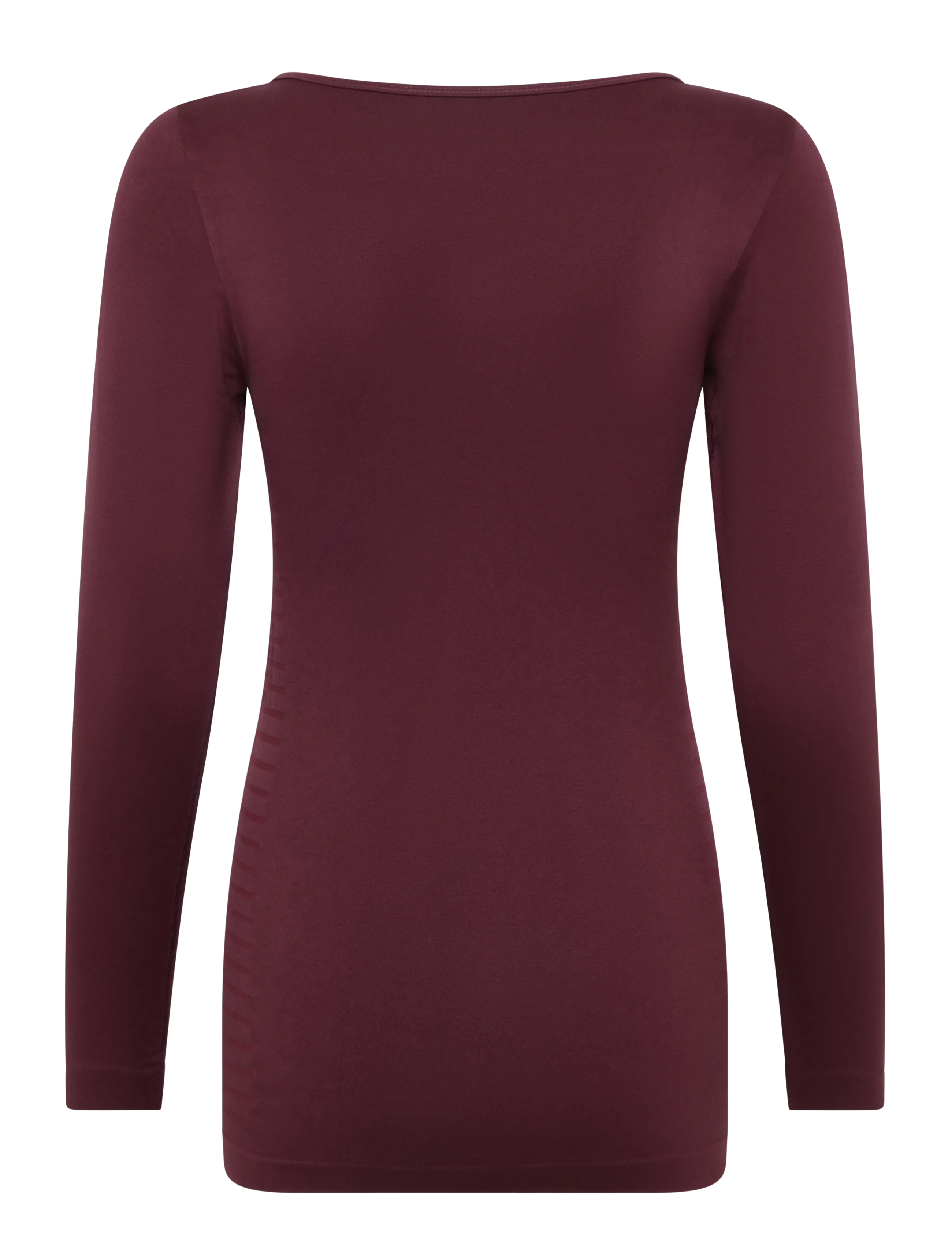Pure lime - Seamless Longsleeve Tee - autumn clothing - tawny port - 1