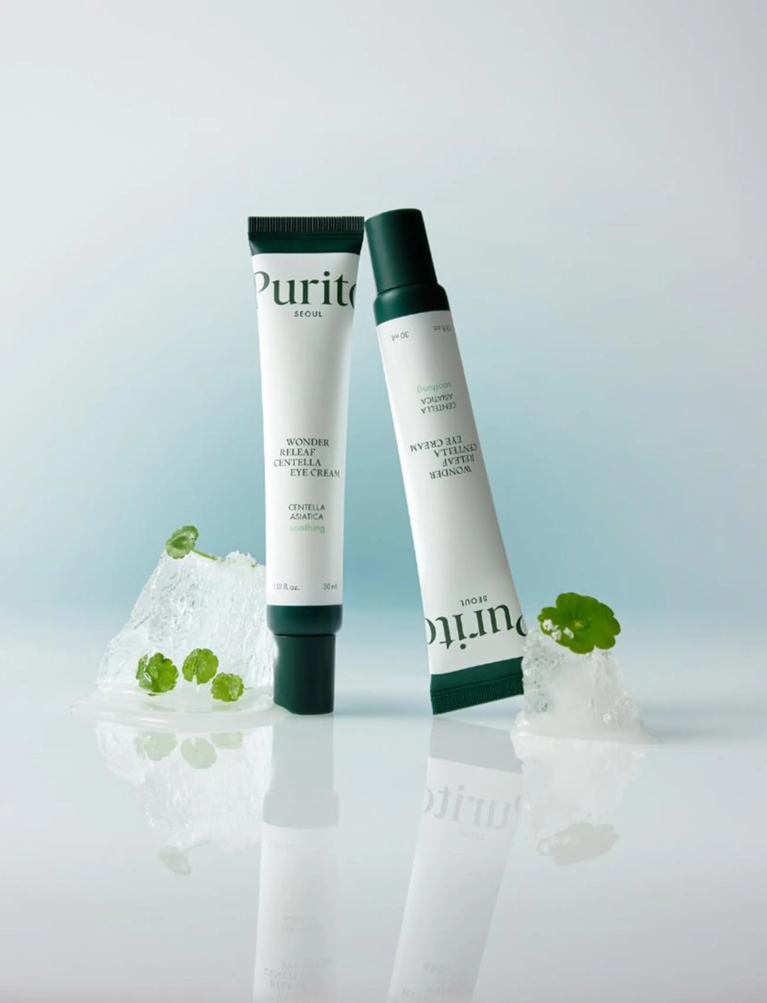 Purito Seoul - Wonder Releaf Centella Eye Cream - silmänympärysvoiteet - clear - 2