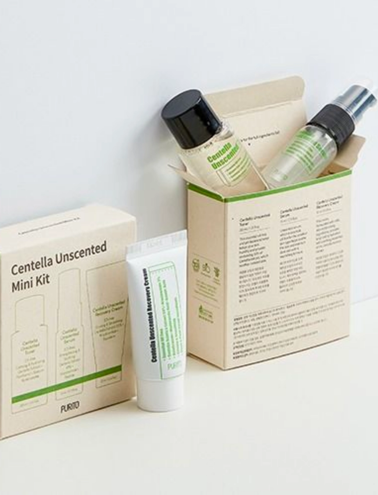 Purito Seoul Wonder Releaf Centella Mini Kit Unscented hudvårdsset dam – bild 2