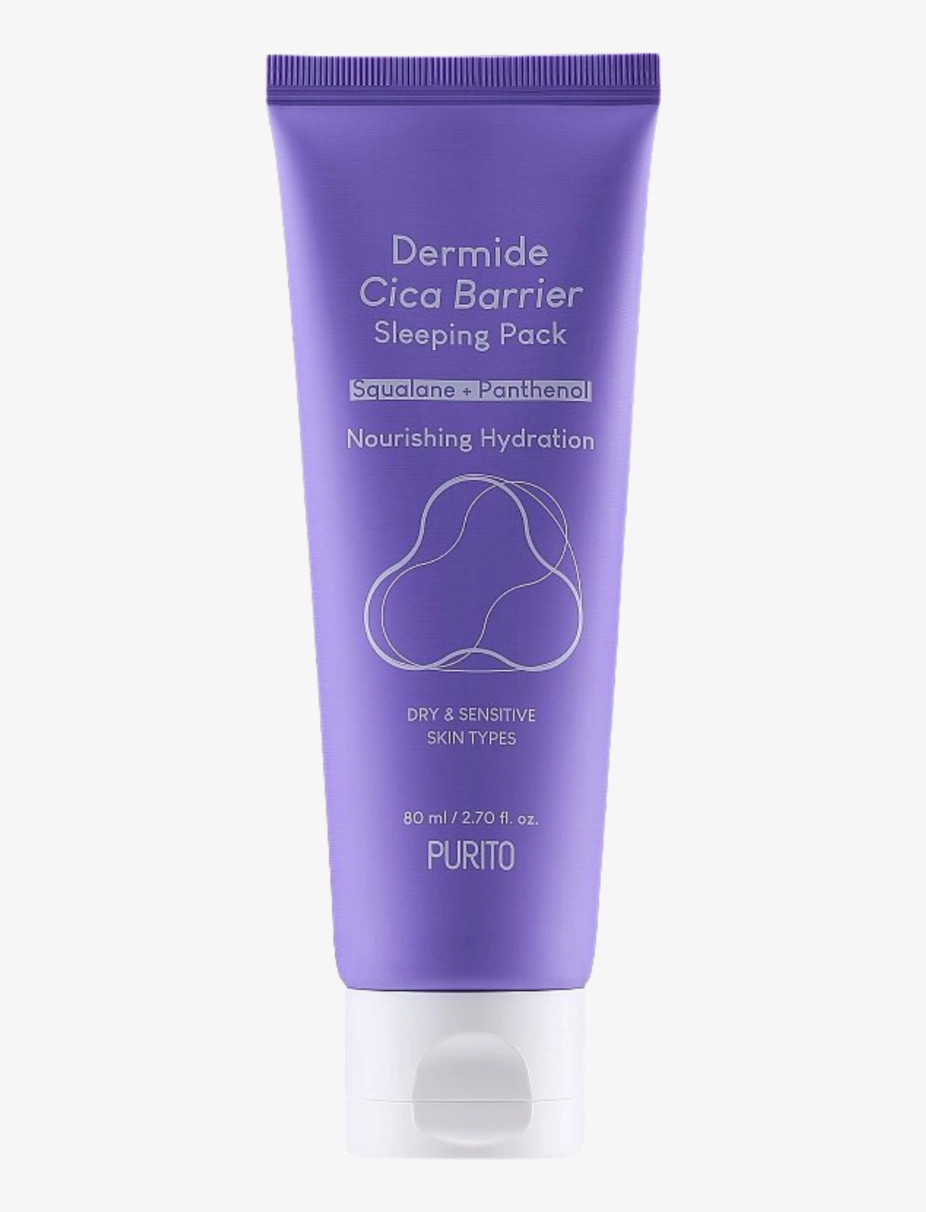 Purito Seoul Dermide Cica Barrier Sleeping Pack, Night Creme, Nude, Str: 80 ml