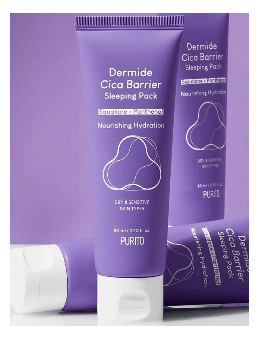 Purito Seoul - Dermide Cica Barrier Sleeping Pack - Öökreem - clear - 1