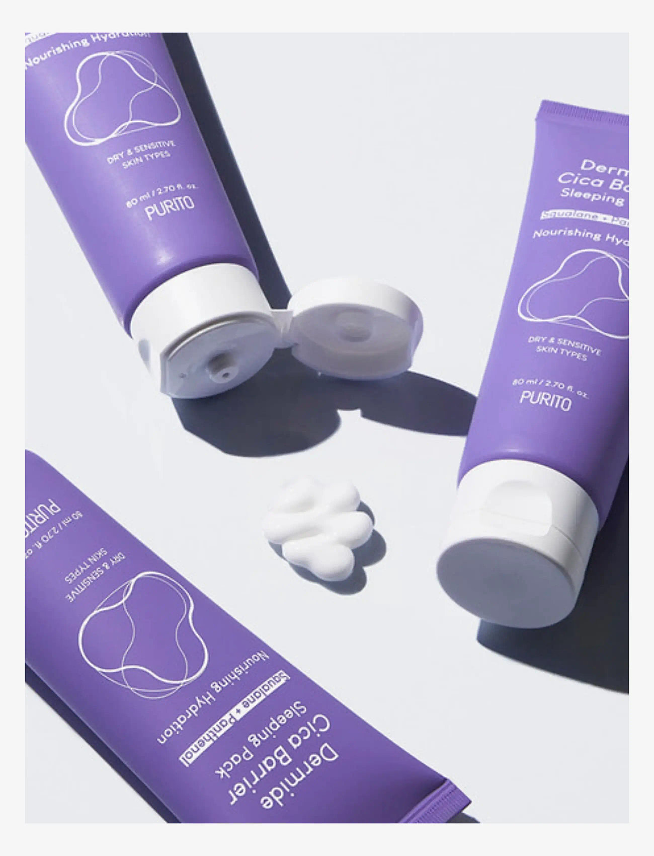 Purito - Dermide Cica Barrier Sleeping Pack - Öökreem - clear - 2