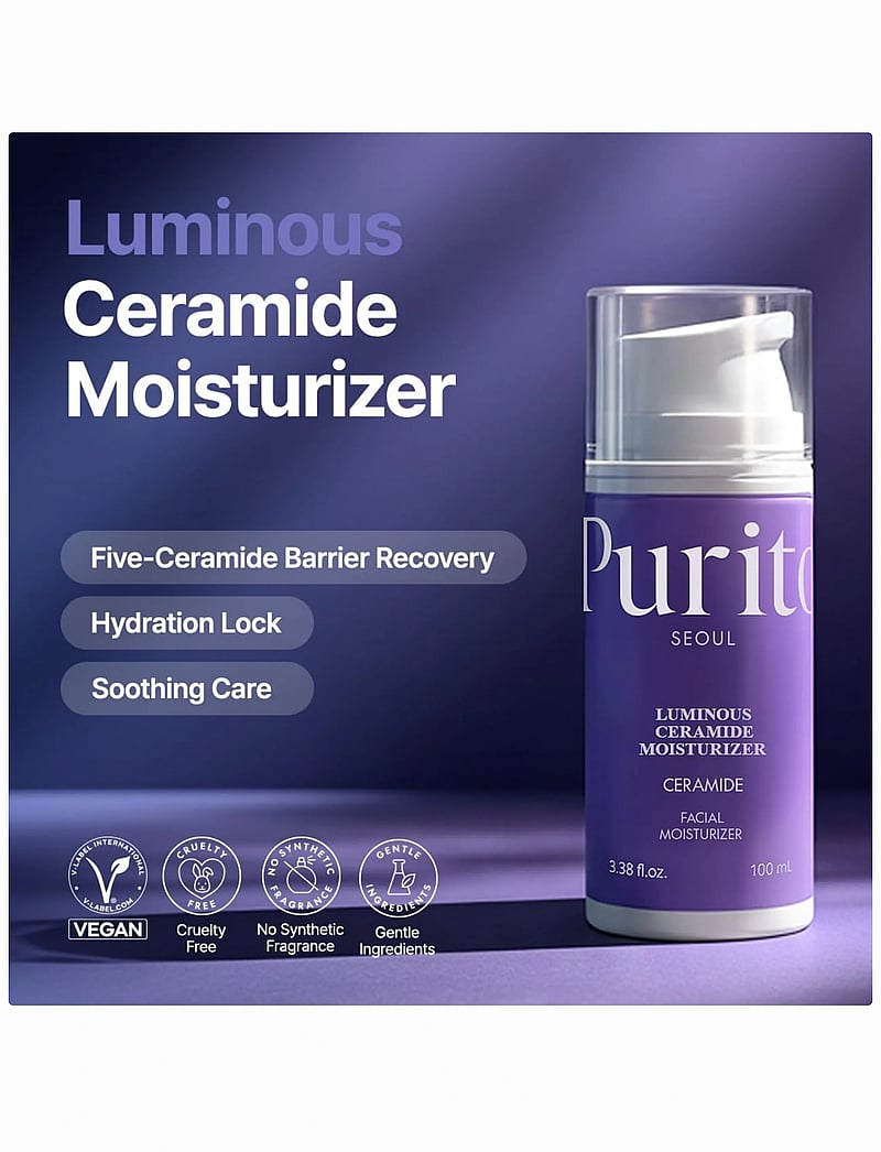 Purito - Luminous Ceramide Moisturizer - päevakreemid - clear - 2