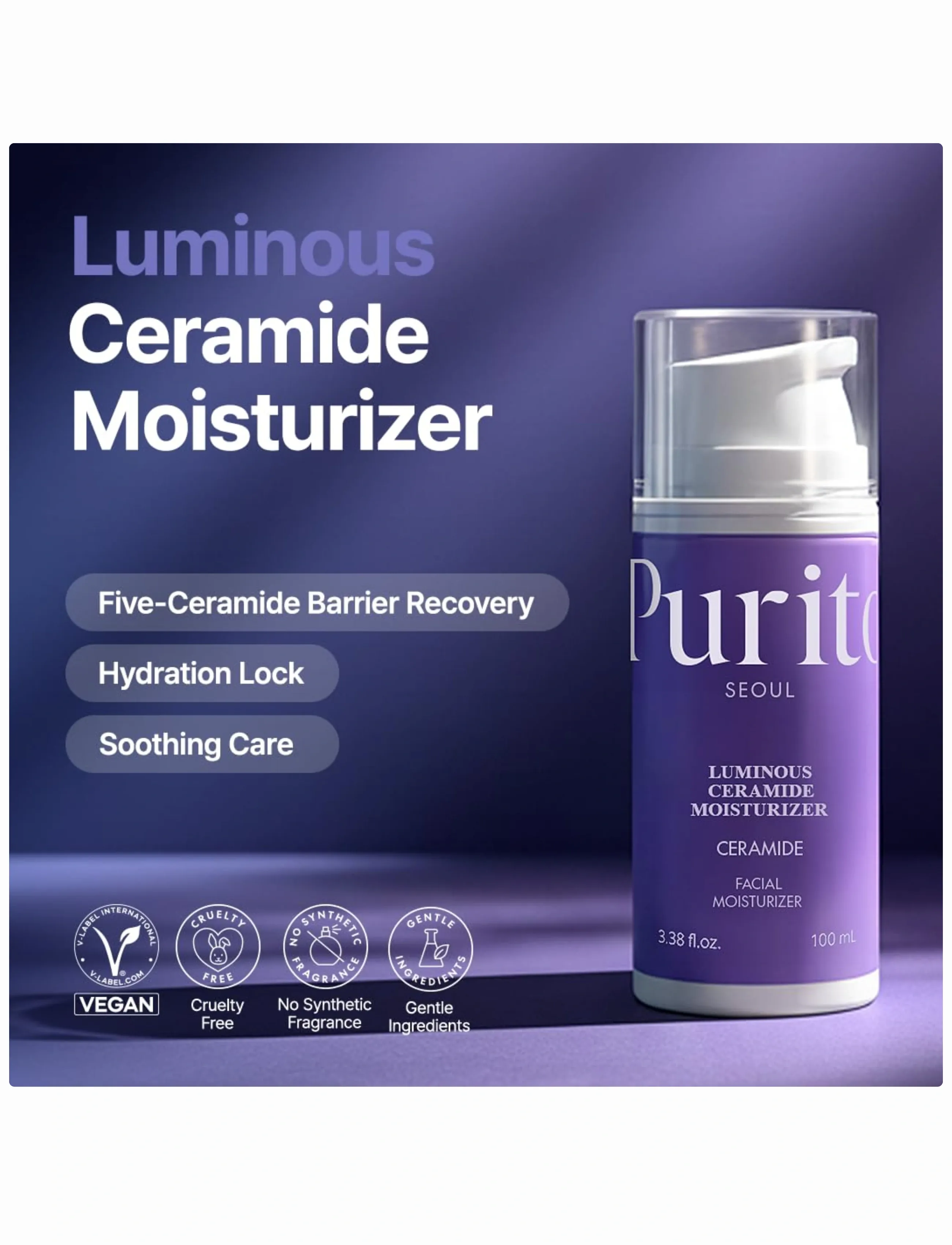 Purito Seoul - Luminous Ceramide Moisturizer - dagcremer - clear - 2