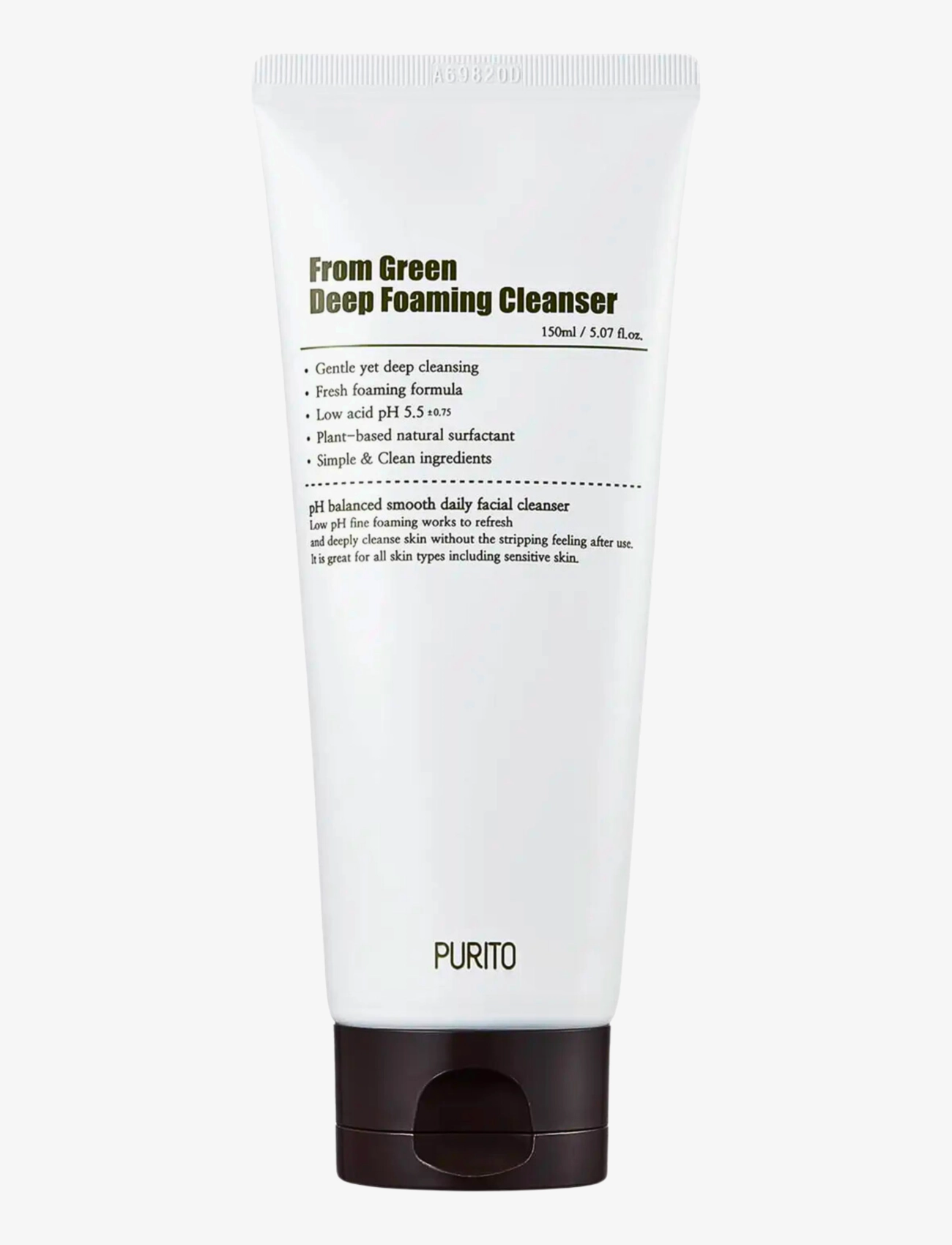 Purito Seoul From Green Deep Foaming Cleanser, Mousse Cleanser, Nude, Str: 150 ml