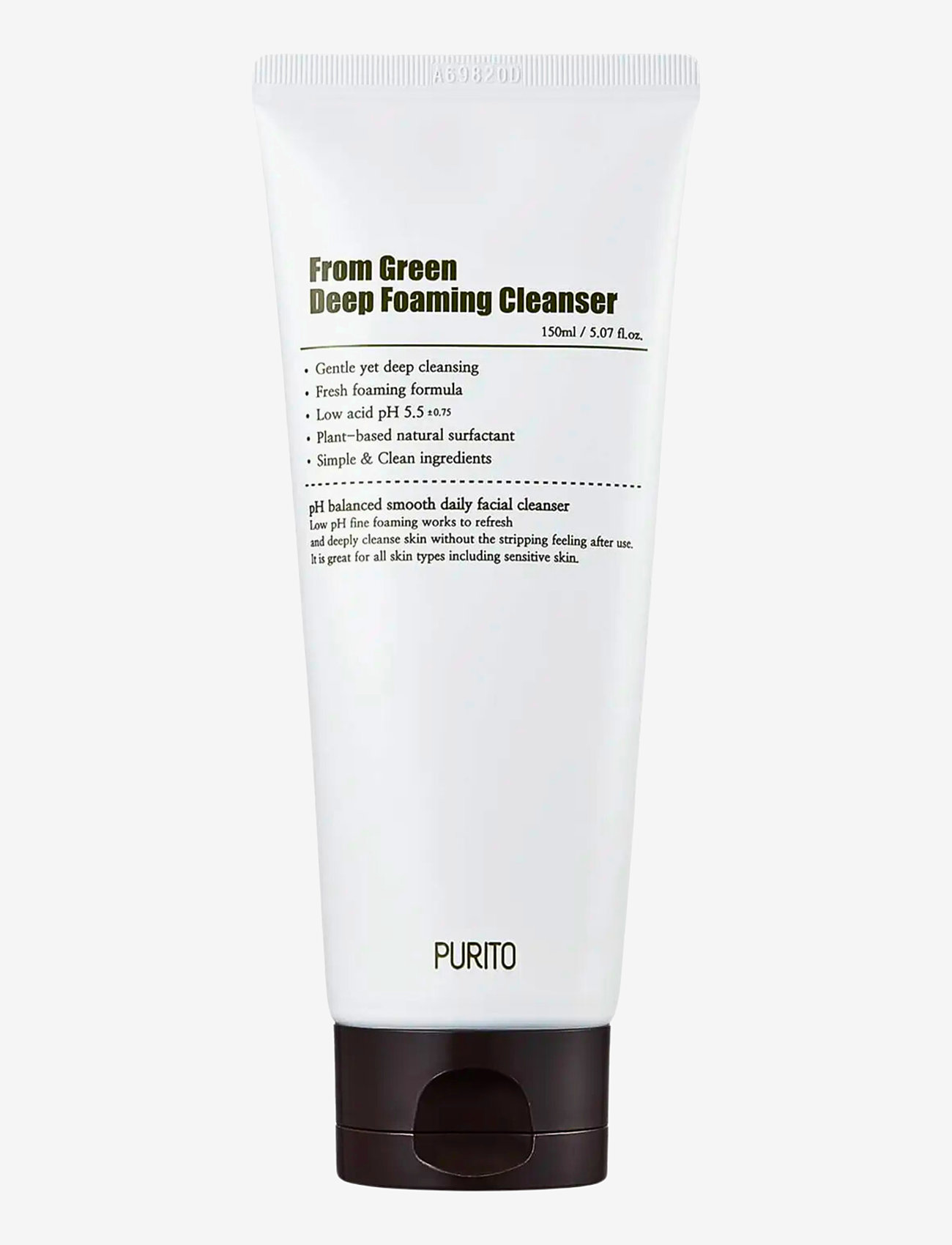 Purito - From Green Deep Foaming Cleanser - foaming cleanser - clear - 0