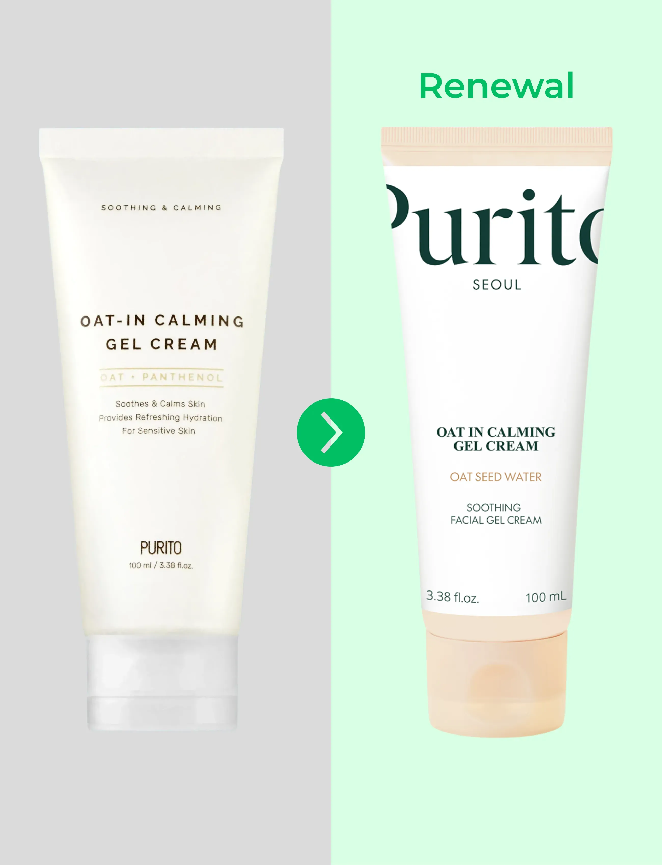 Purito Seoul - Oat-In Calming Gel Cream - fugtpleje - clear - 3