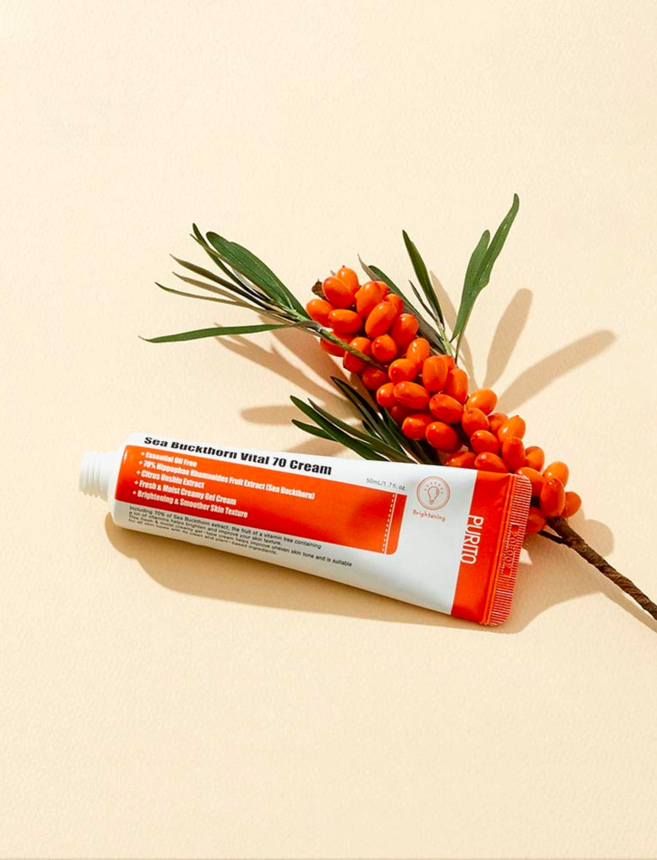 Purito Seoul - Sea Buckthorn Vital 70 Cream - päevakreemid - clear - 2