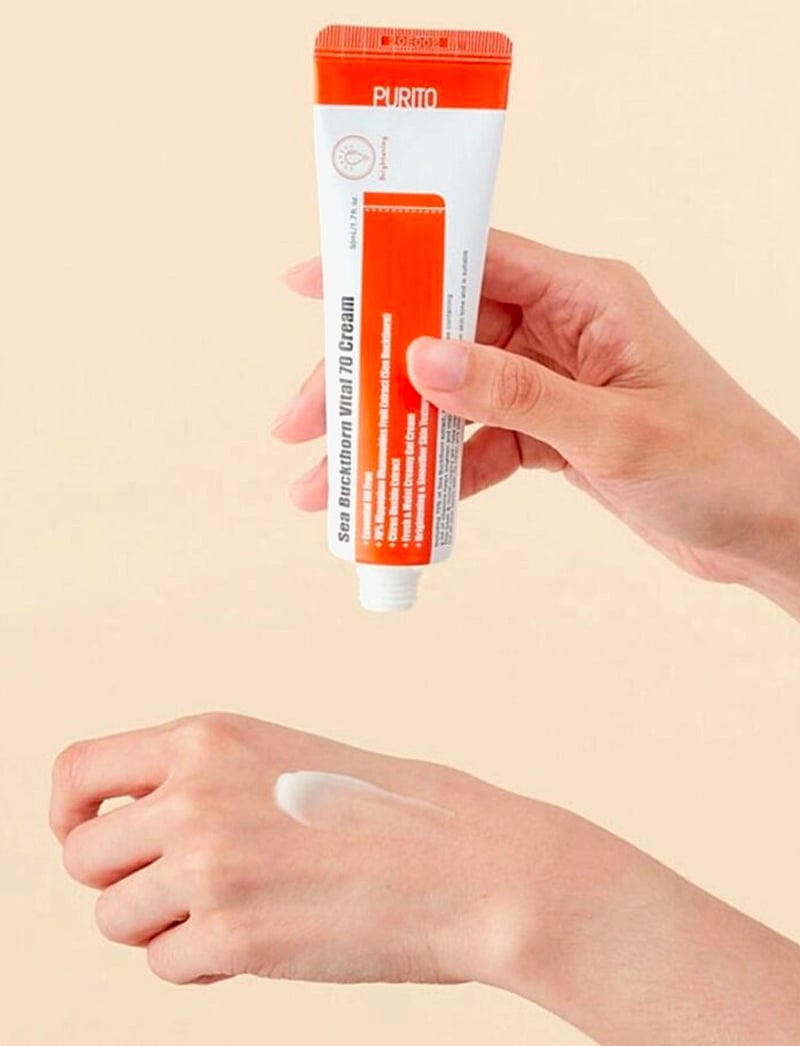 Purito Seoul - Sea Buckthorn Vital 70 Cream - päevakreemid - clear - 2