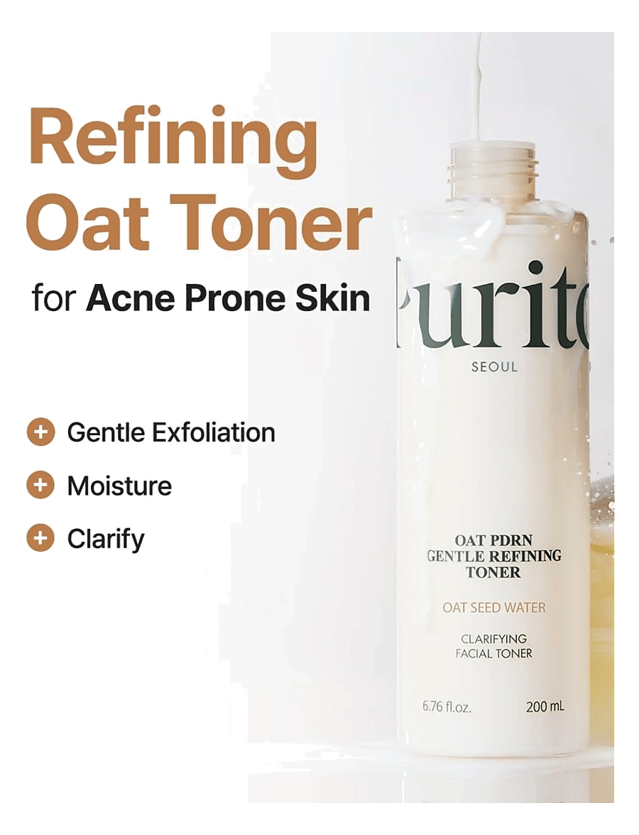 Purito Seoul - Oat PDRN Gentle Refining Toner - rakagefandi tóner - clear - 2