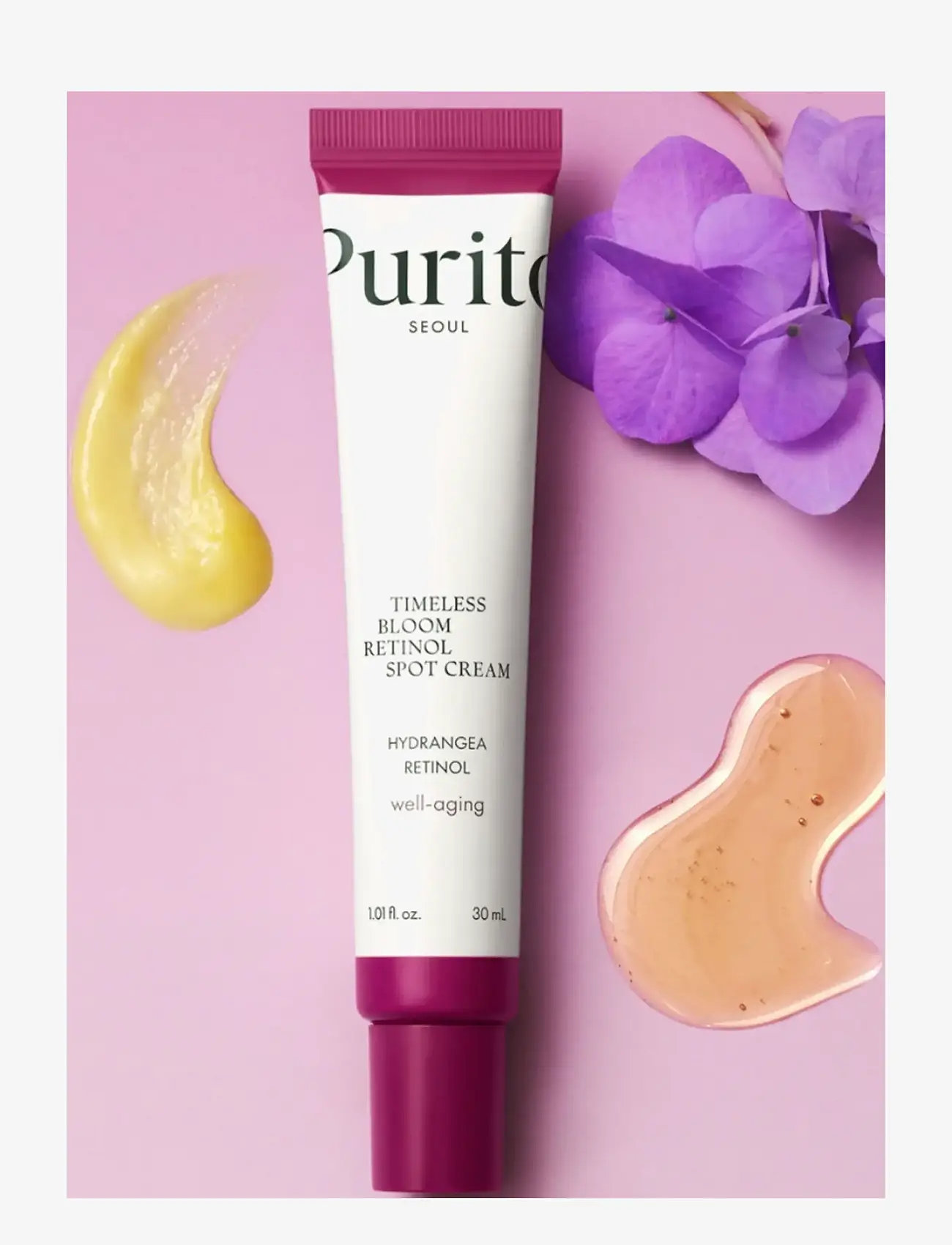 Purito - Timeless Bloom Retinol Spot Cream - veido prausiklis - clear - 2