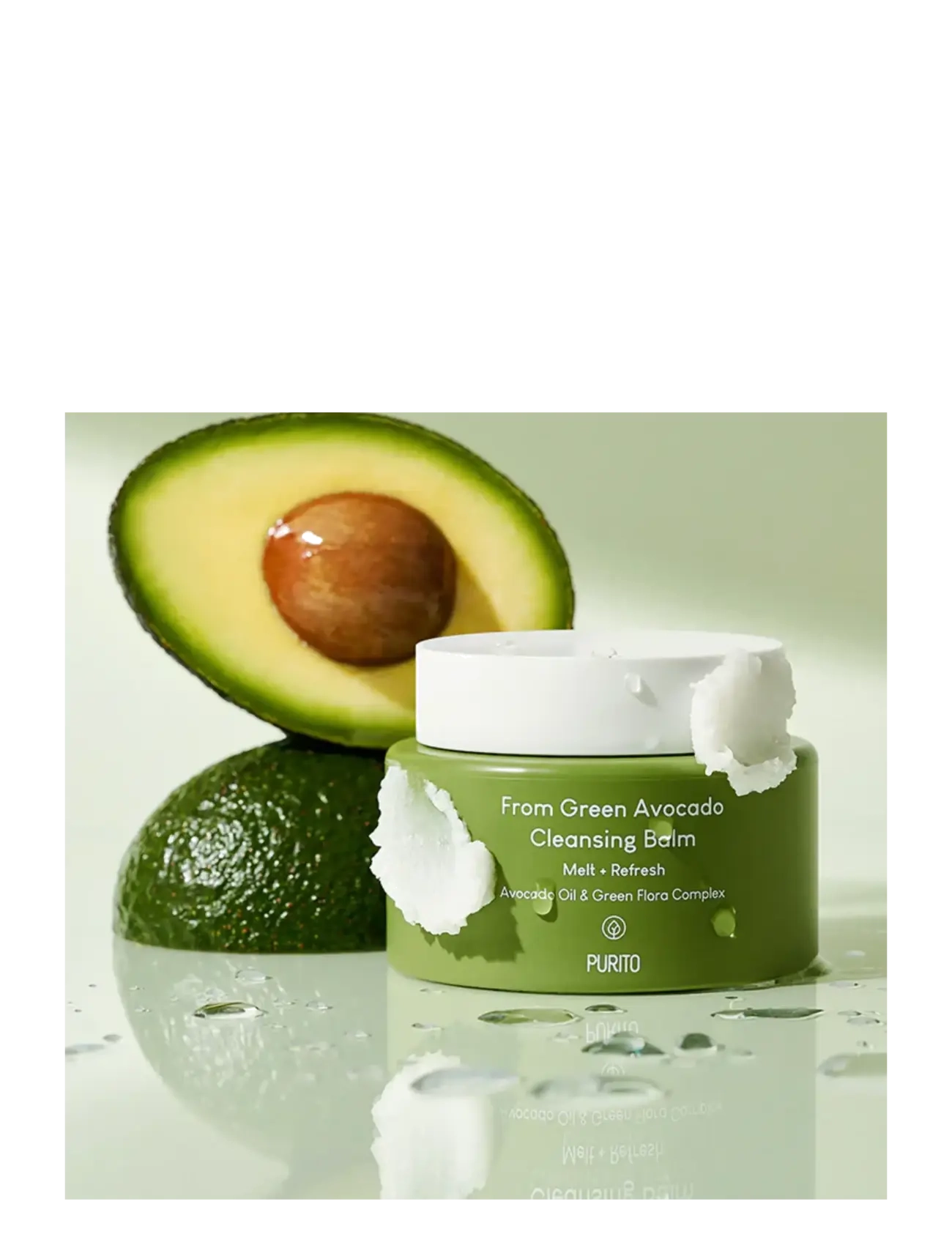 Purito Seoul - From Green Avocado Cleansing Balm Melt + Refresh - attīrošs balzams - clear - 2