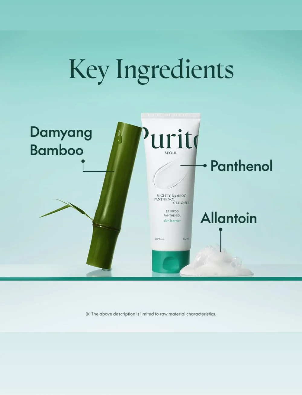 Purito - Mighty Bamboo Panthenol Cleanser - puhastusvahud - clear - 0
