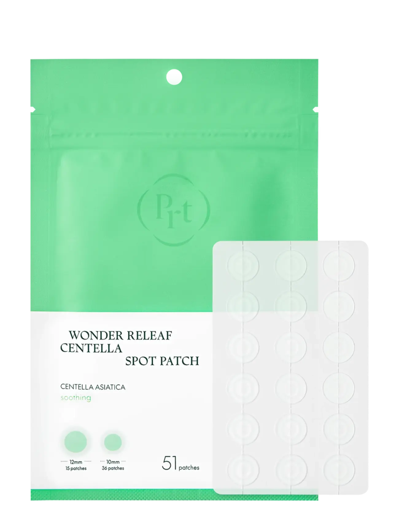 Purito Seoul Wonder Releaf Centella Spot Patch, Punktbehandling, Nude, Str: 51 PATCHES