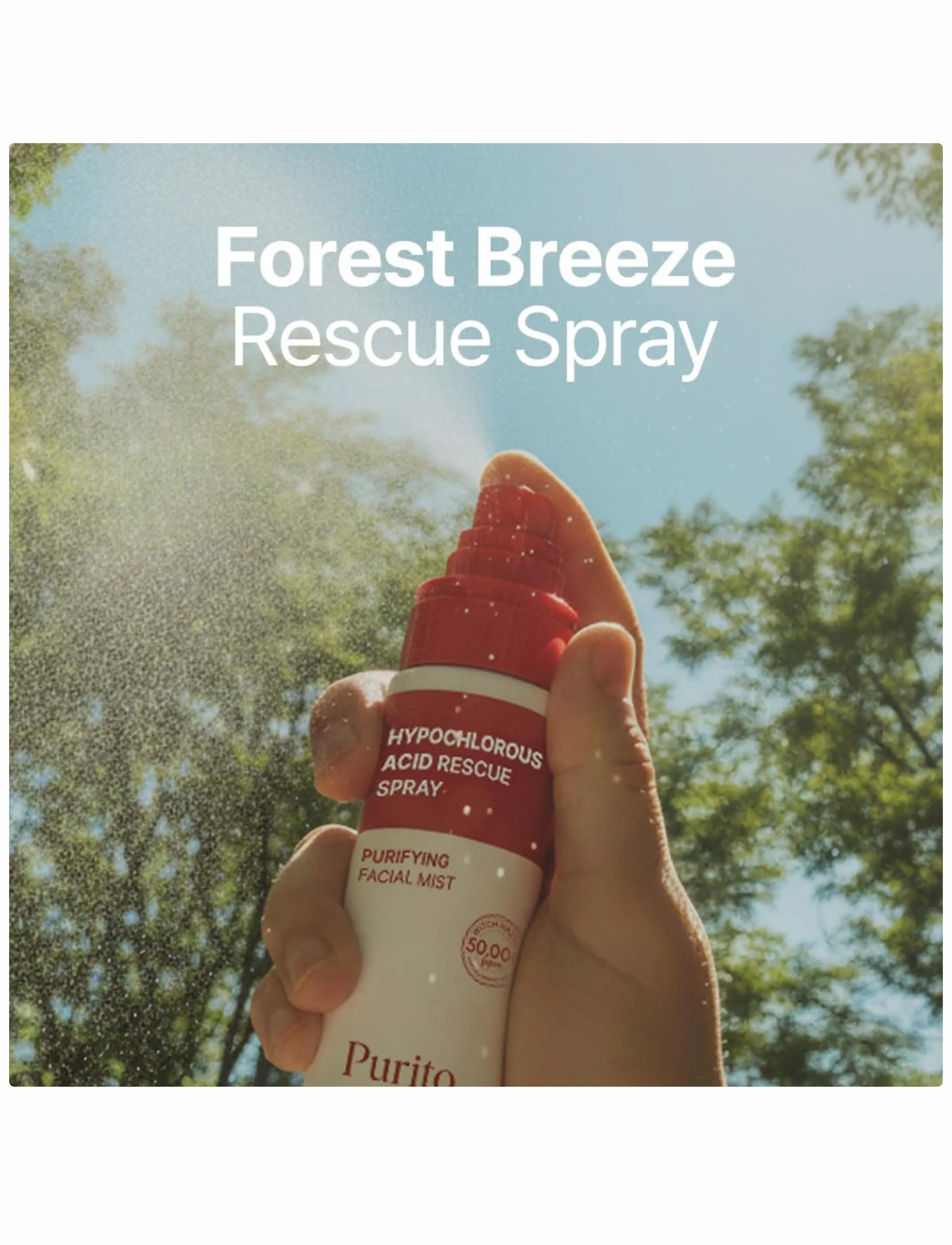 Purito Seoul Hypochlorous Acid Rescue Spray, 100 ml, Nude, Tonere > Ansigtsmist, Dame