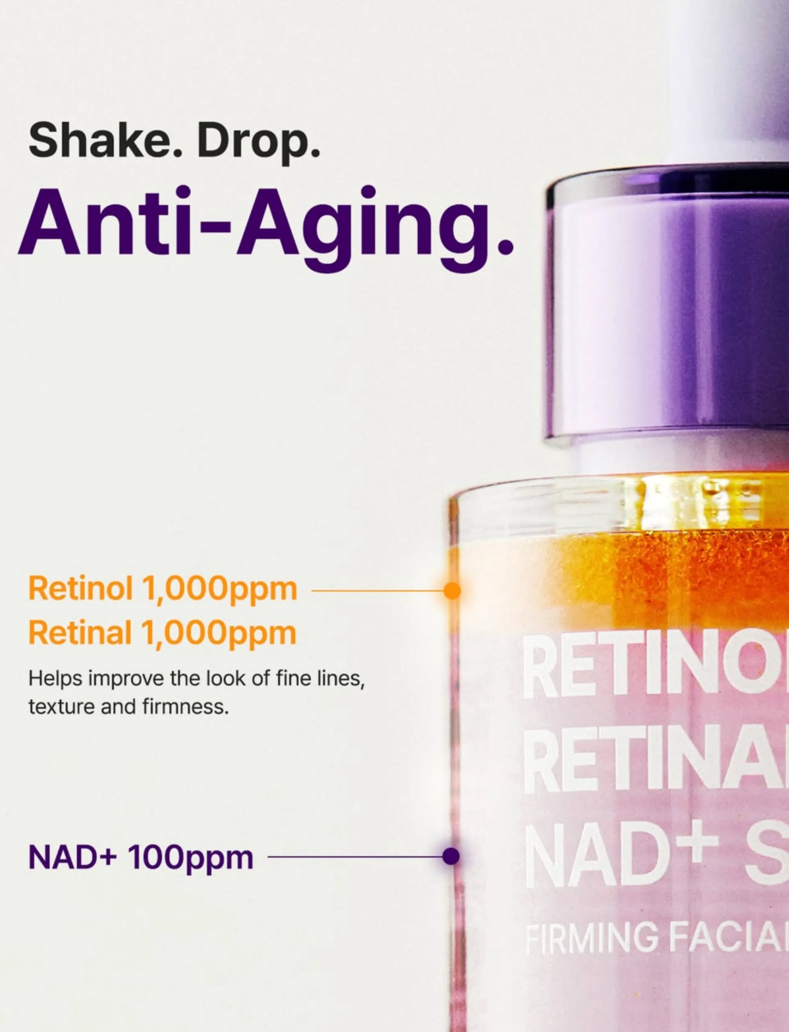 Purito Seoul Retinol Retinal 2000 Nad+ Serum, 30 ml, Nude, Ansigt > Serum, Dame