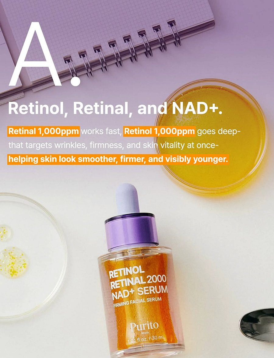 Purito Seoul - Retinol Retinal 2000 NAD+ Serum - serum - clear - 2