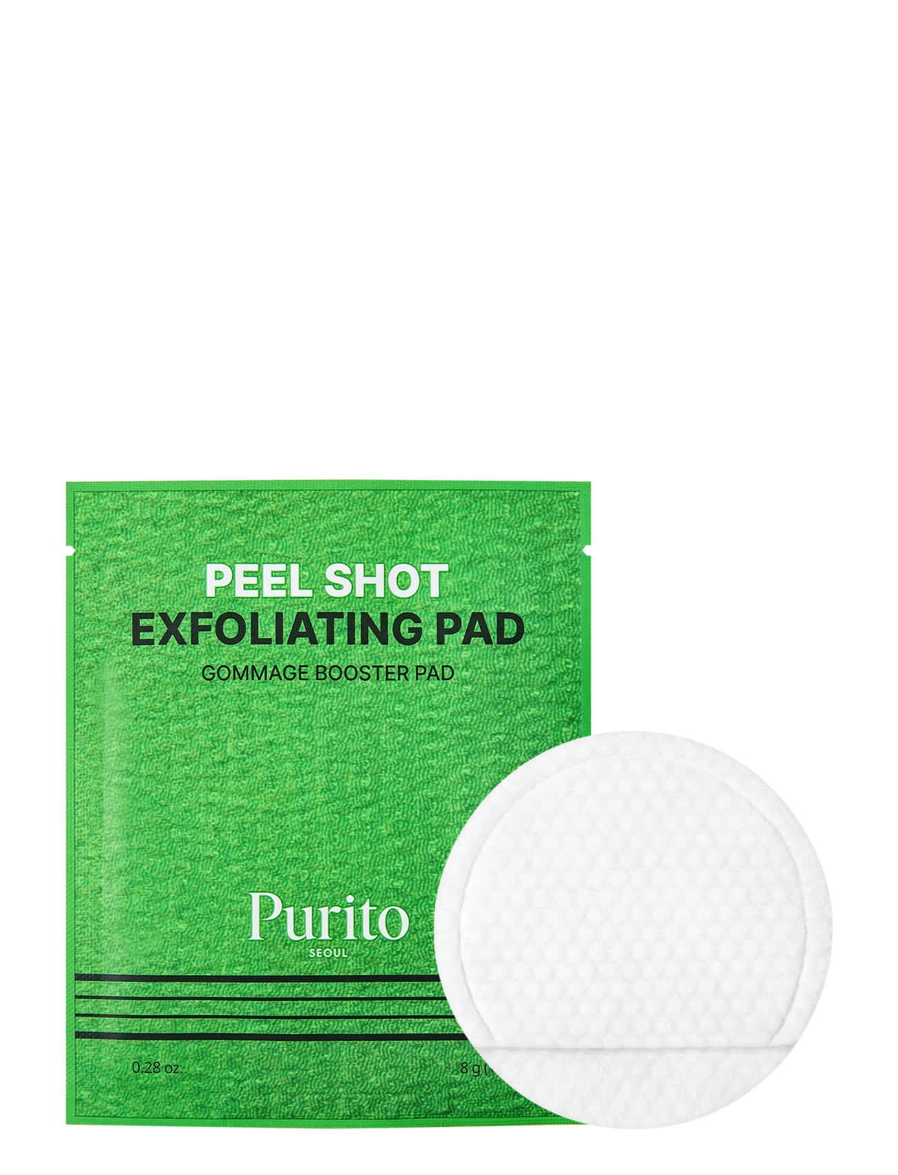 Purito Seoul Peel Shot Exfoliating Pad, Skrællepude, Nude, Str: 8 EA