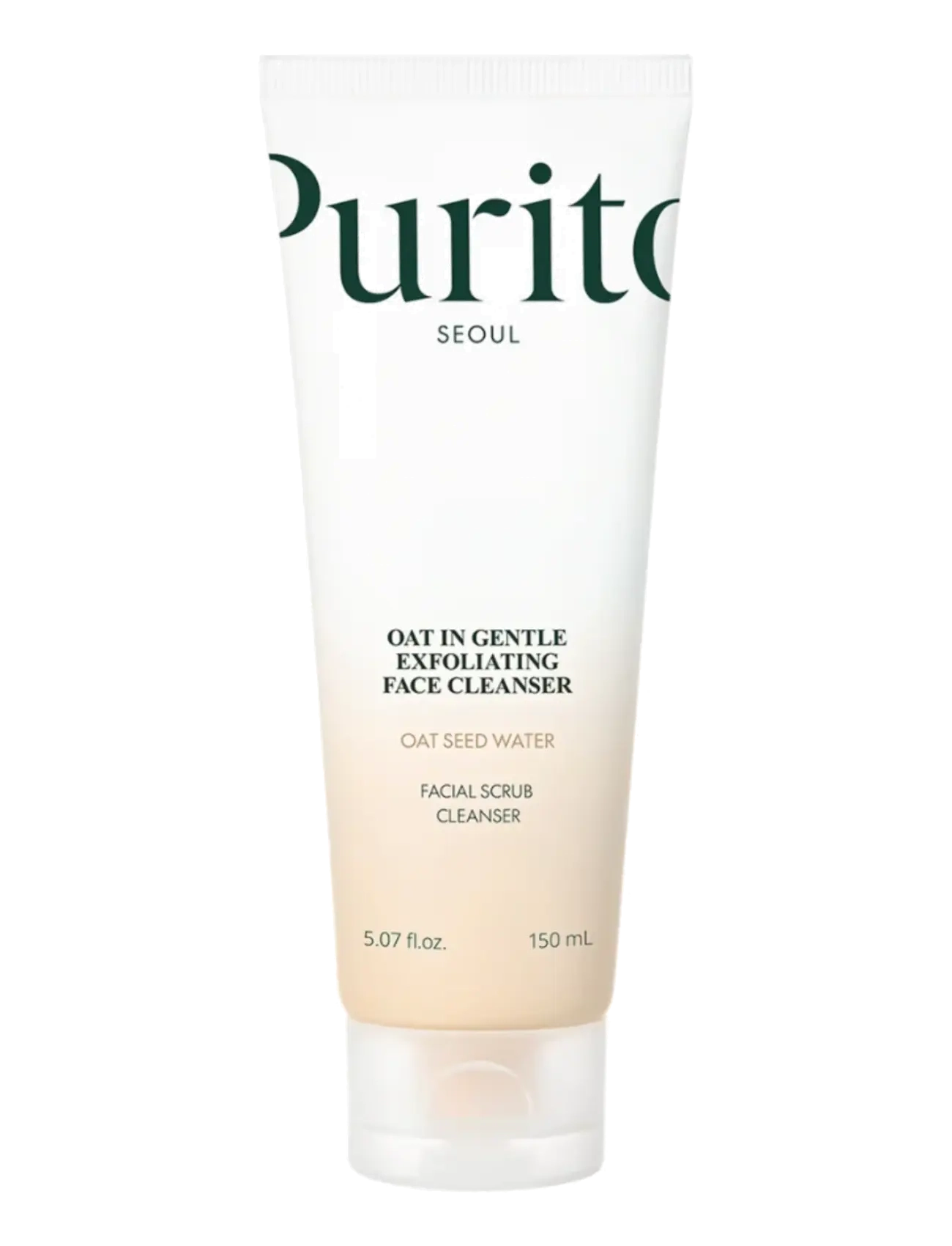 Purito Seoul Oat In Gentle Exfoliating Face Cleanser, Skummende rensemiddel, Nude, Str: 150 ML