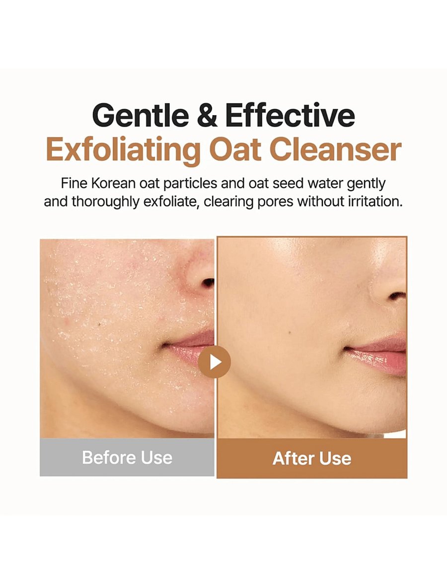 Purito Seoul - Oat In Gentle Exfoliating Face Cleanser - foaming cleanser - clear - 3
