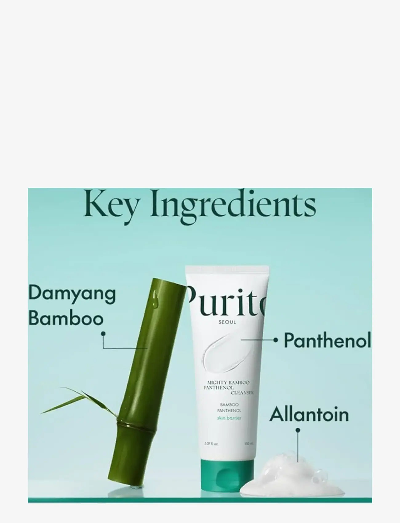 Purito - Mighty Bamboo Panthenol Cream - fuktkrämer - clear - 1