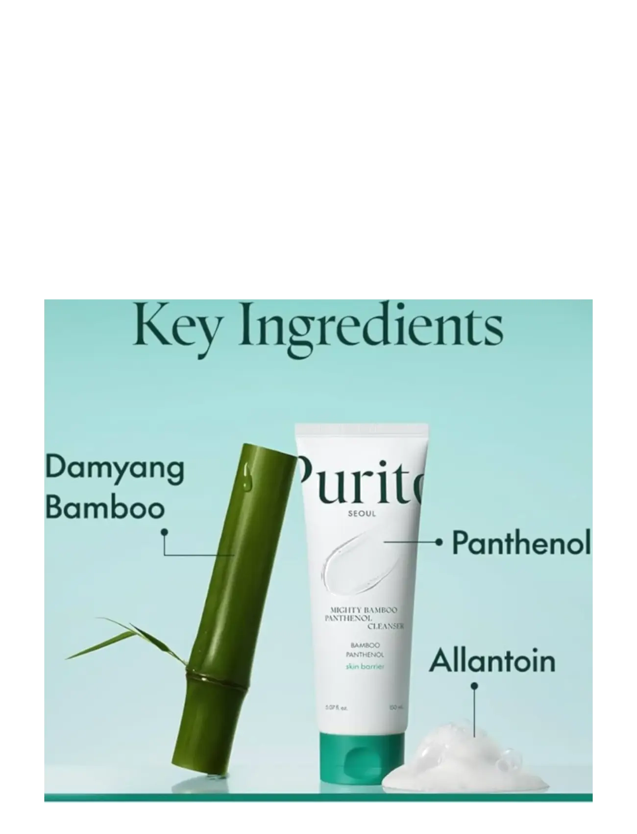 Purito Seoul - Mighty Bamboo Panthenol Cream - fuktpleie - clear - 1