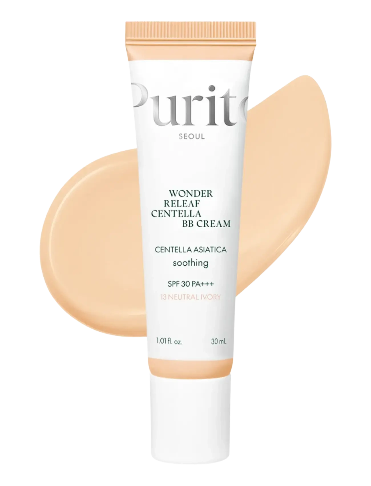 Purito Seoul Wonder Releaf Centella Bb Cream, BB & CC Creme, Nude, Str: 30 ML