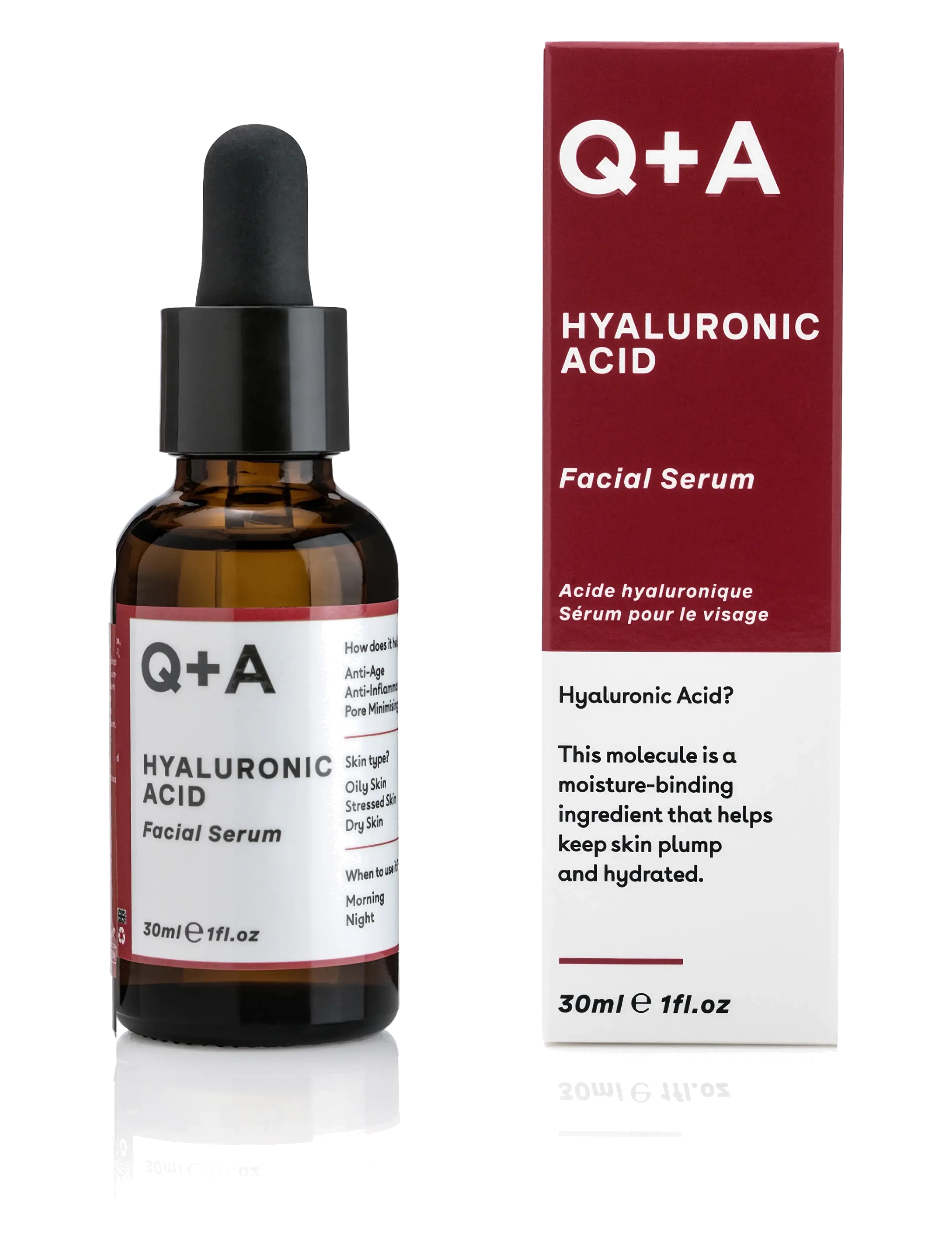 Q+A - Q+A Hyaluronic Acid Facial Serum - serum - clear - 3