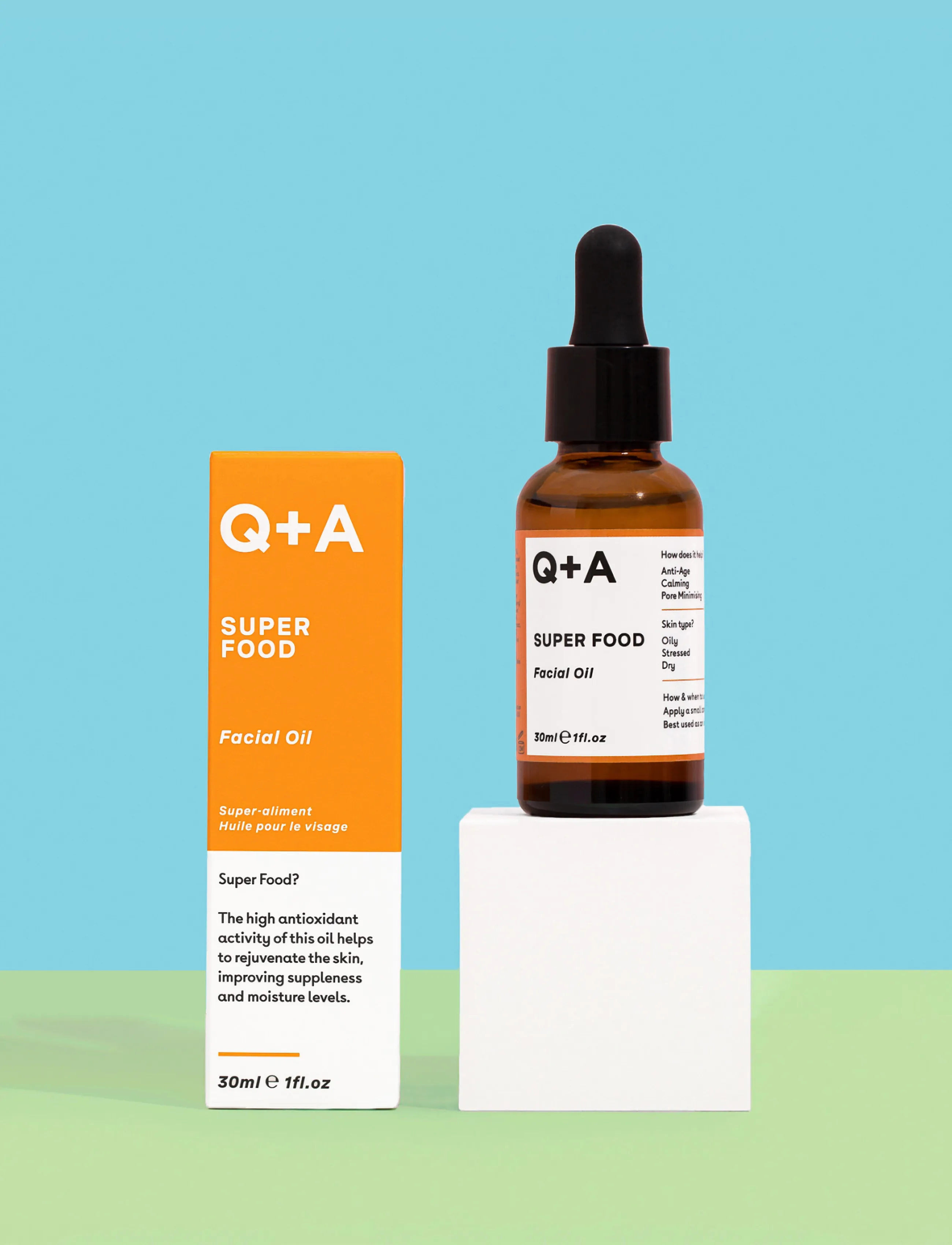 Q+A Q+A Super Food Facial Oil, 30 ml, Nude, Ansigt > Ansigtsolier, Dame