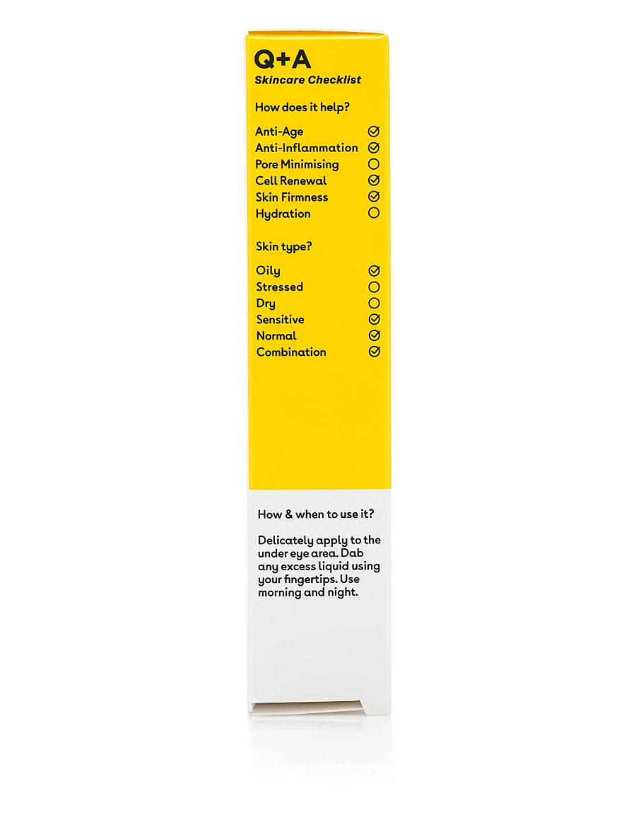 Q+A - Q+A Caffeine Eye Serum - silmaseerumid - clear - 3