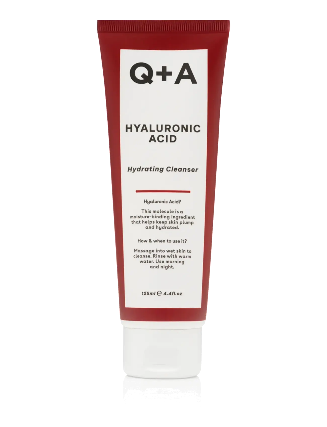 Q+A Hyaluronic Acid Gel Cleanser, Ansigtsvask & Rensemiddel, Nude, Str: 125 ML