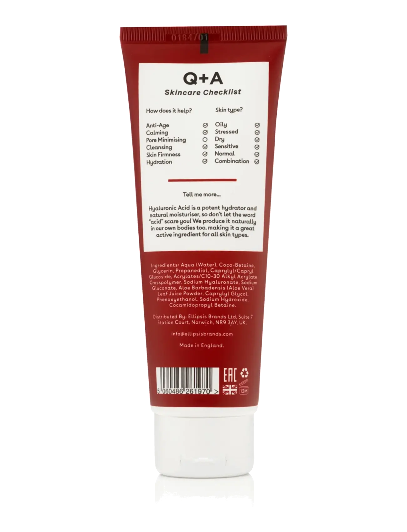 Q+A - Q+A Hyaluronic Acid Gel Cleanser - rengöringsgel - clear - 2