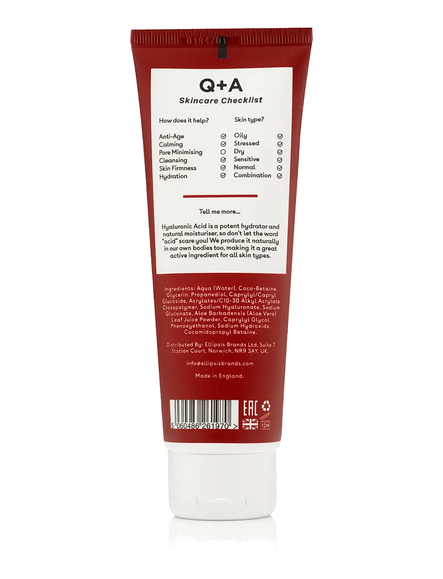 Q+A - Q+A Hyaluronic Acid Gel Cleanser - näopesu - clear - 2
