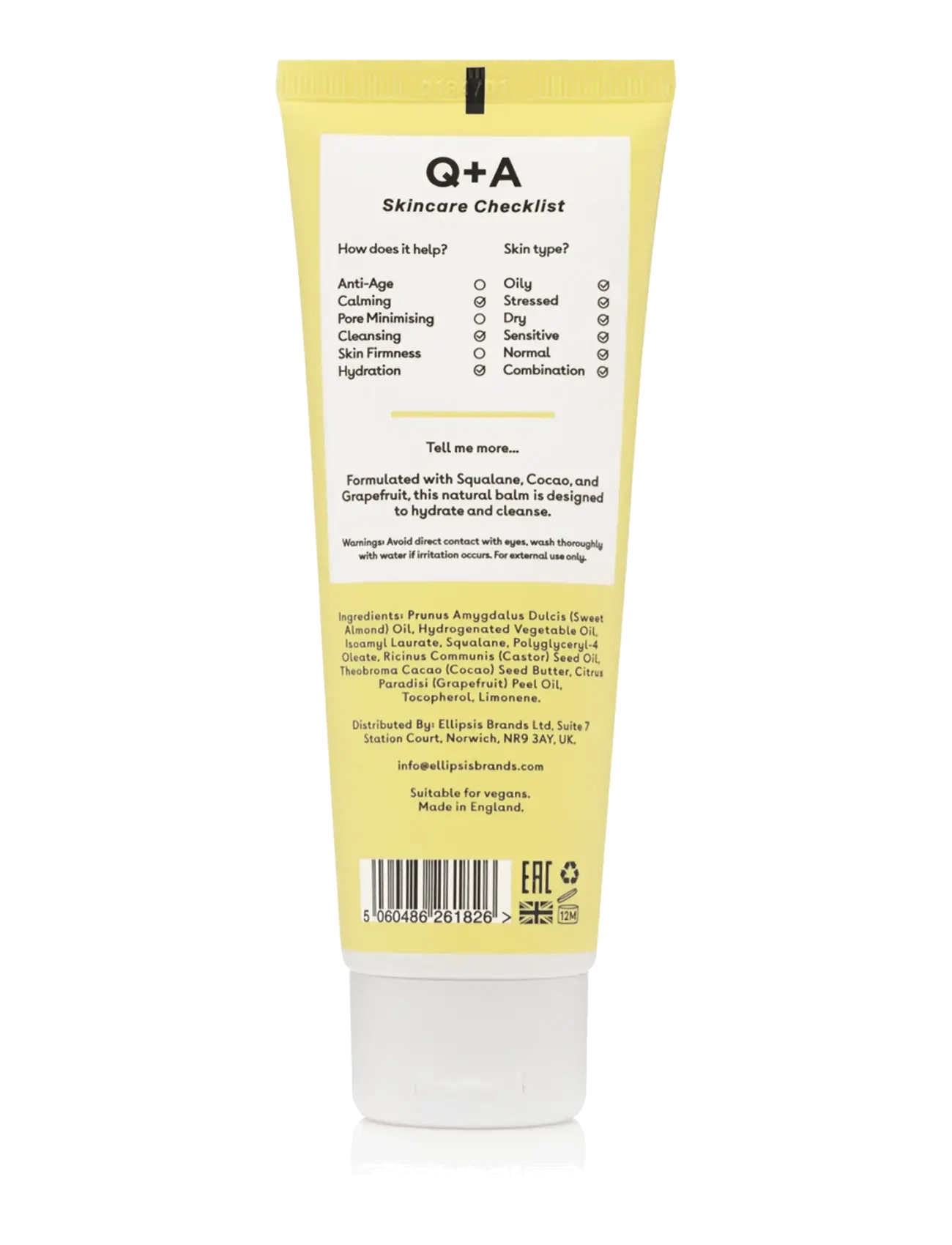 Q+A - Q+A Grapefruit Cleansing Balm - cleansing balm - clear - 2