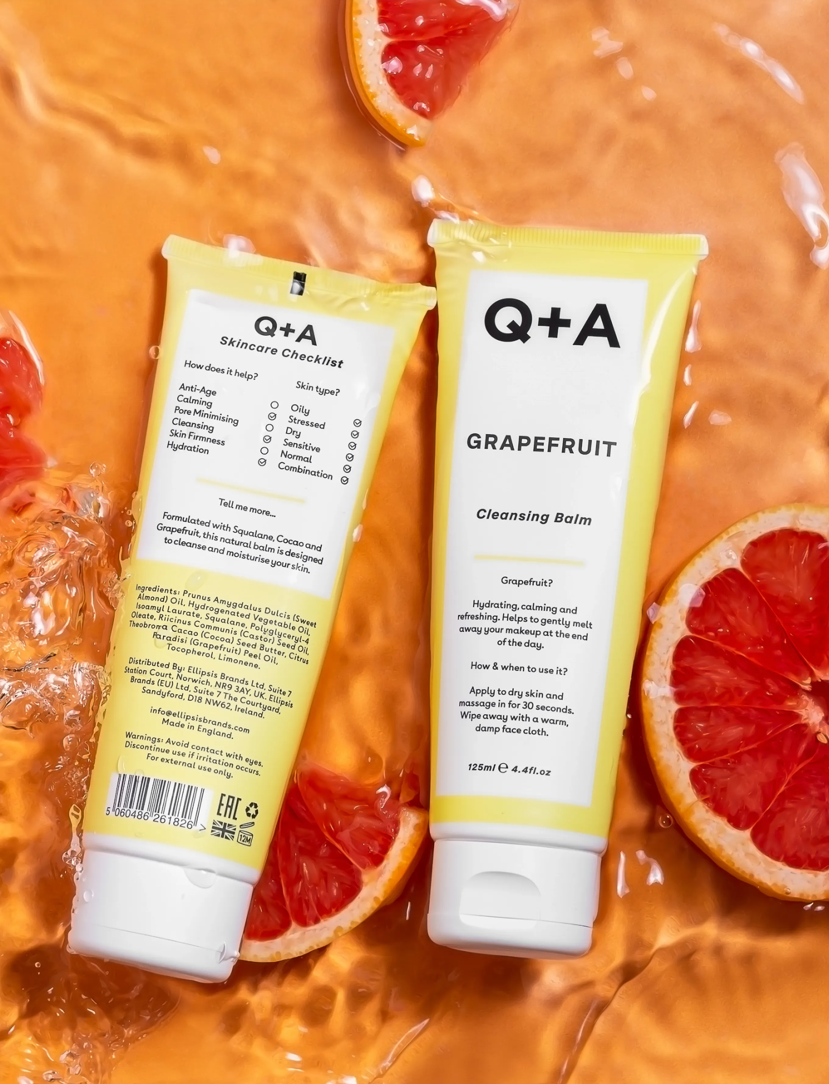 Q+A - Q+A Grapefruit Cleansing Balm - cleansing balm - clear - 3