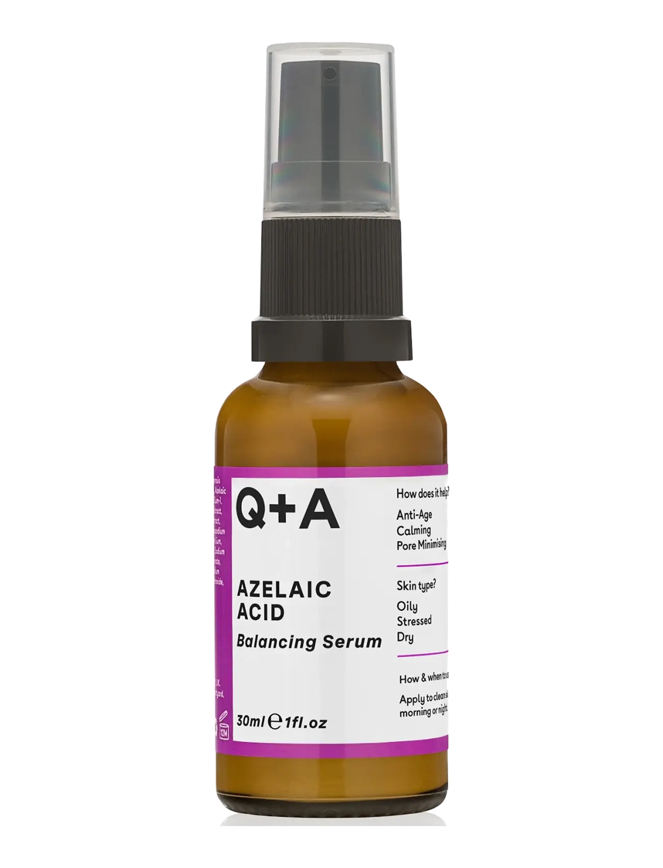 Q+A Azelaic Acid Facial Serum, Serum, Nude, Str: 30 ML